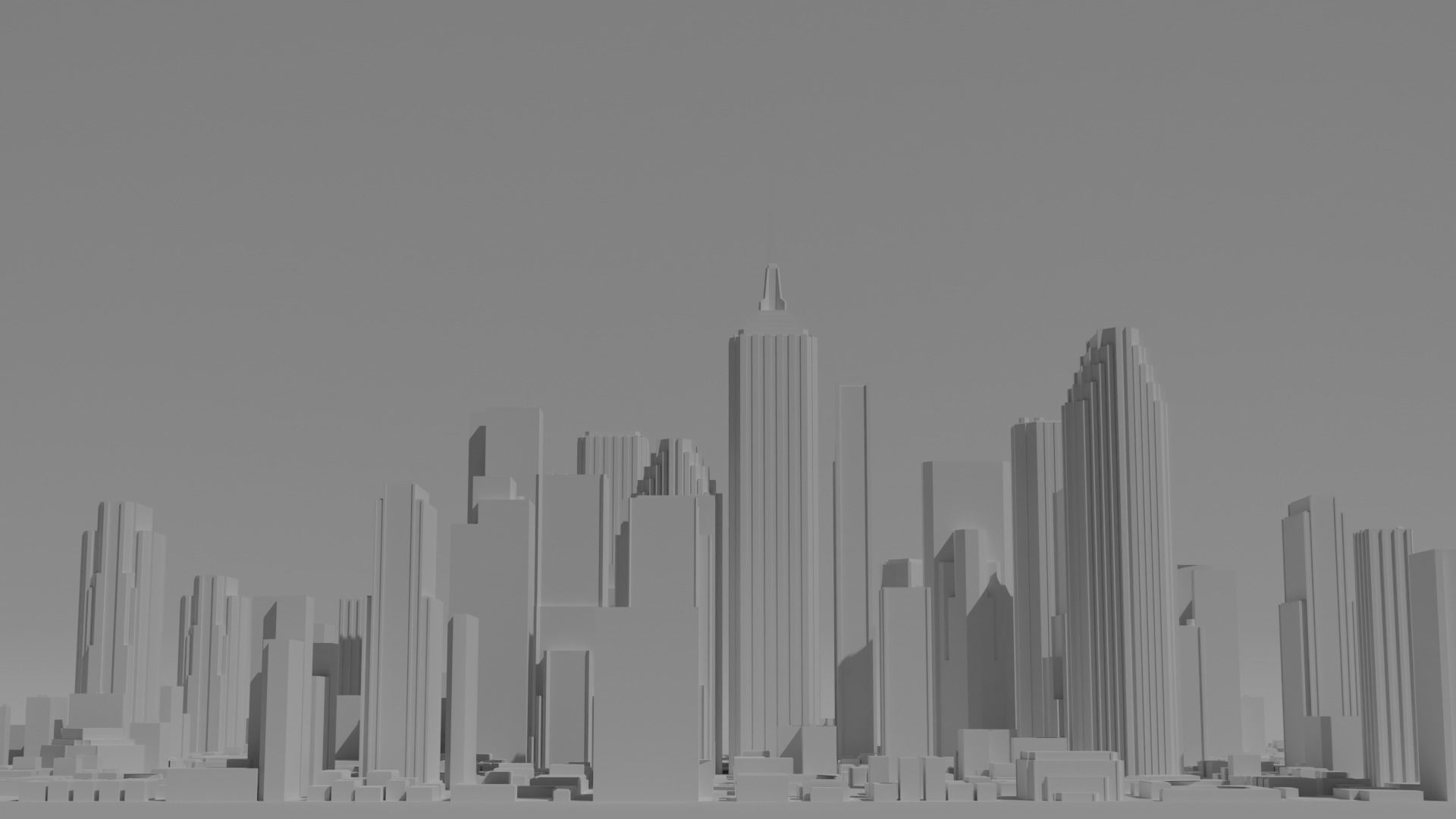 Big City 3D model_1