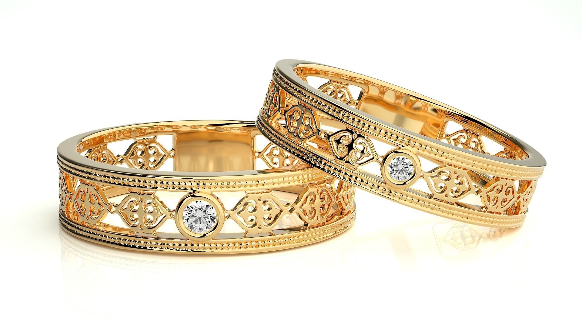 Band ring - 849ND-NI16 17 3D print model_8