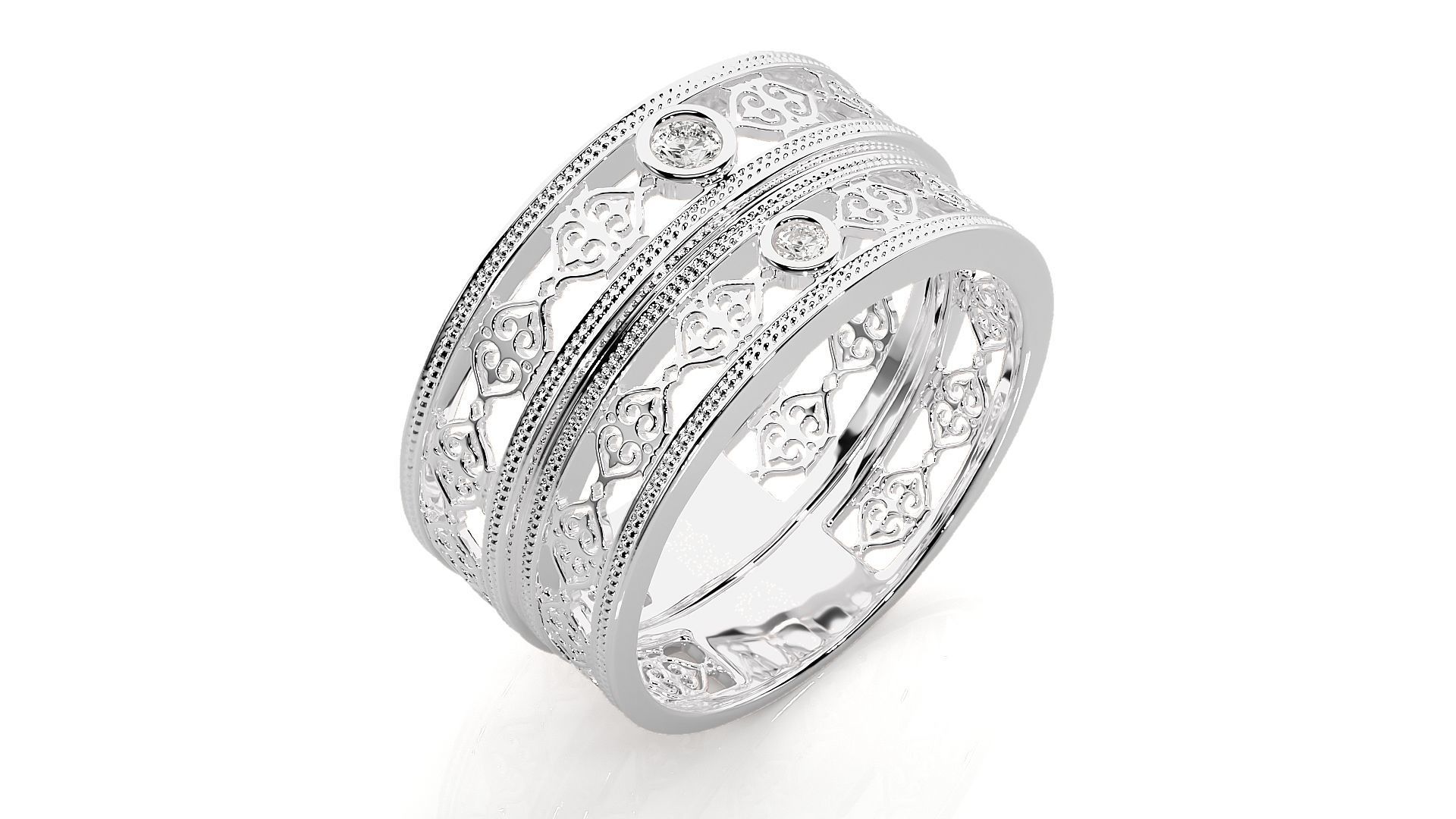 Band ring - 849ND-NI16 17 3D print model_7