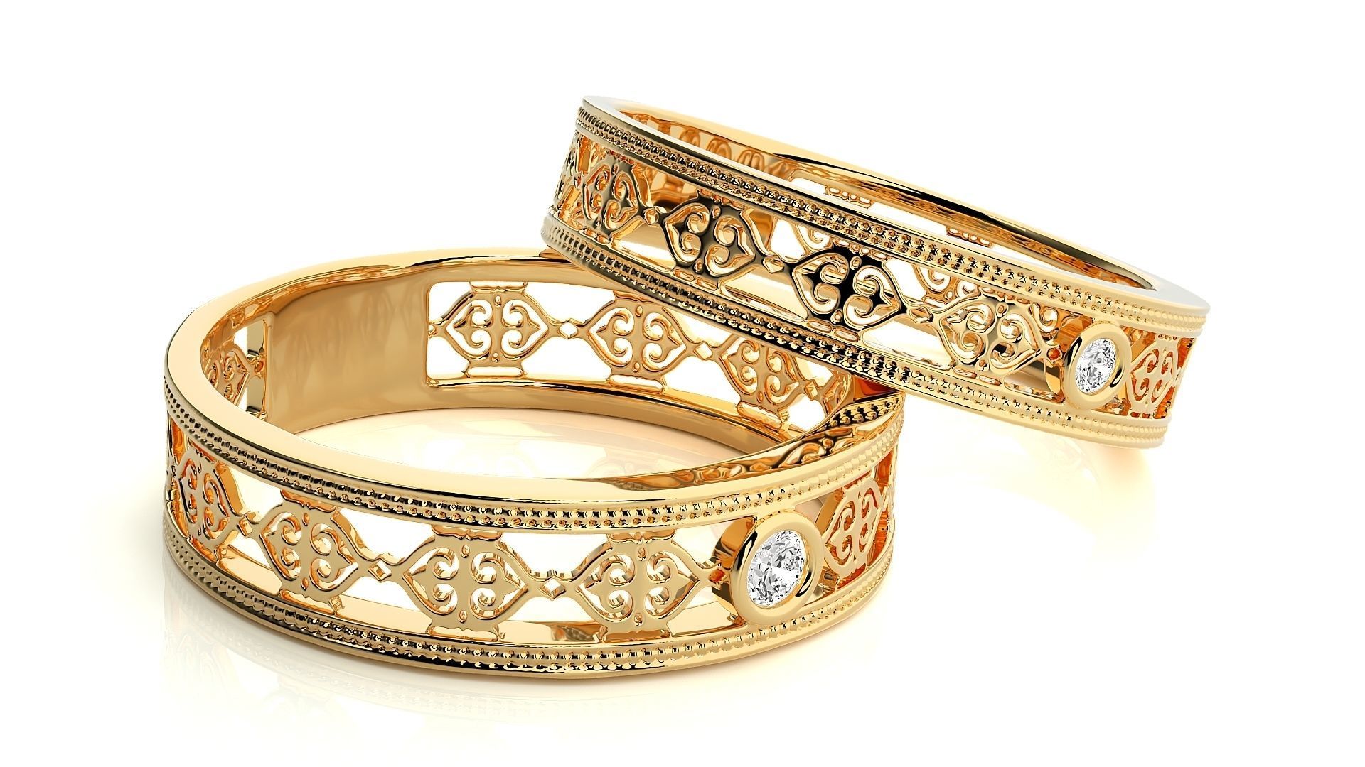 Band ring - 849ND-NI16 17 3D print model_9