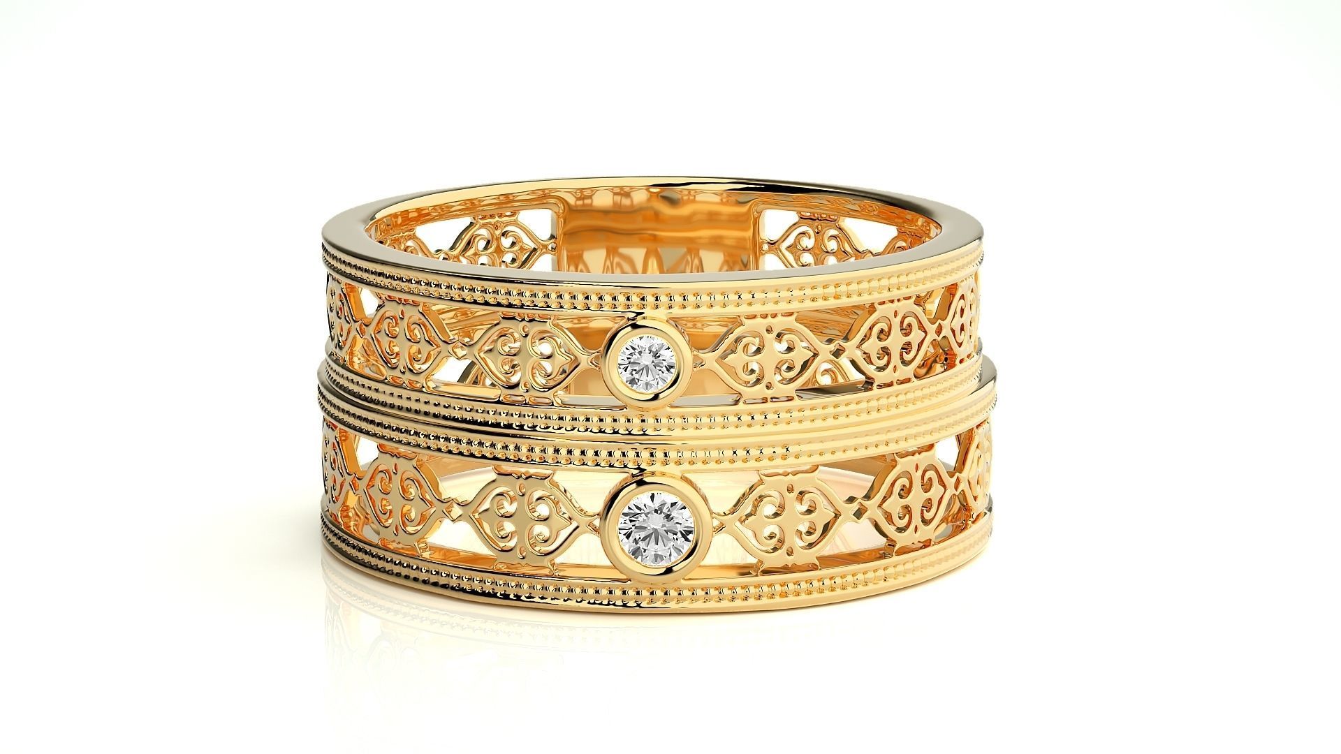 Band ring - 849ND-NI16 17 3D print model_11