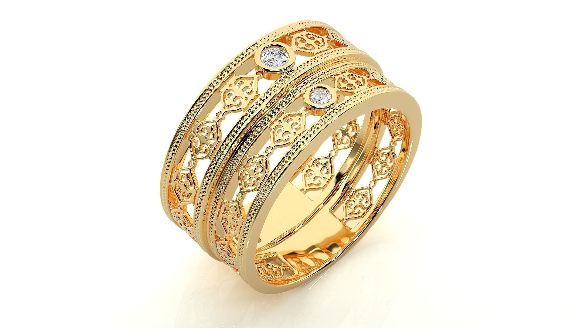 Band ring - 849ND-NI16 17 3D print model_12