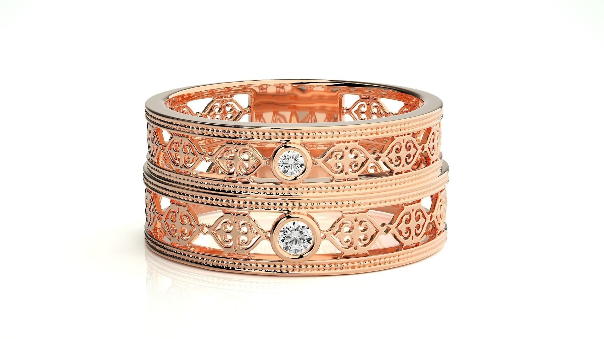 Band ring - 849ND-NI16 17 3D print model_3