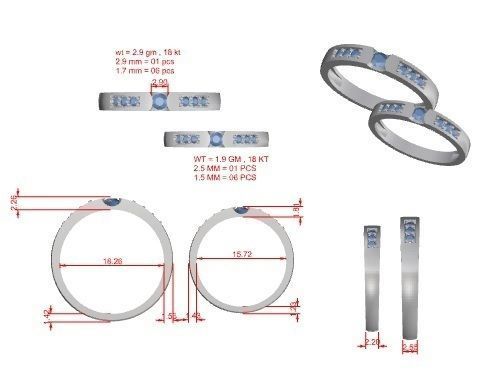 Band ring - 848ND-NI16 18 3D print model_10
