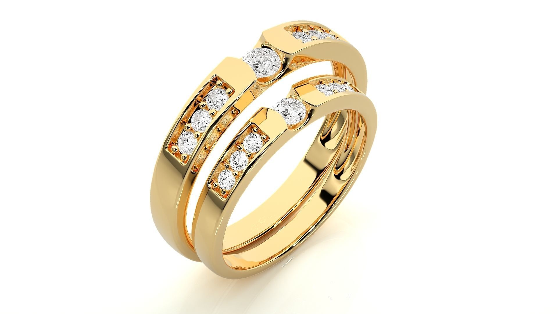 Band ring - 848ND-NI16 18 3D print model_12