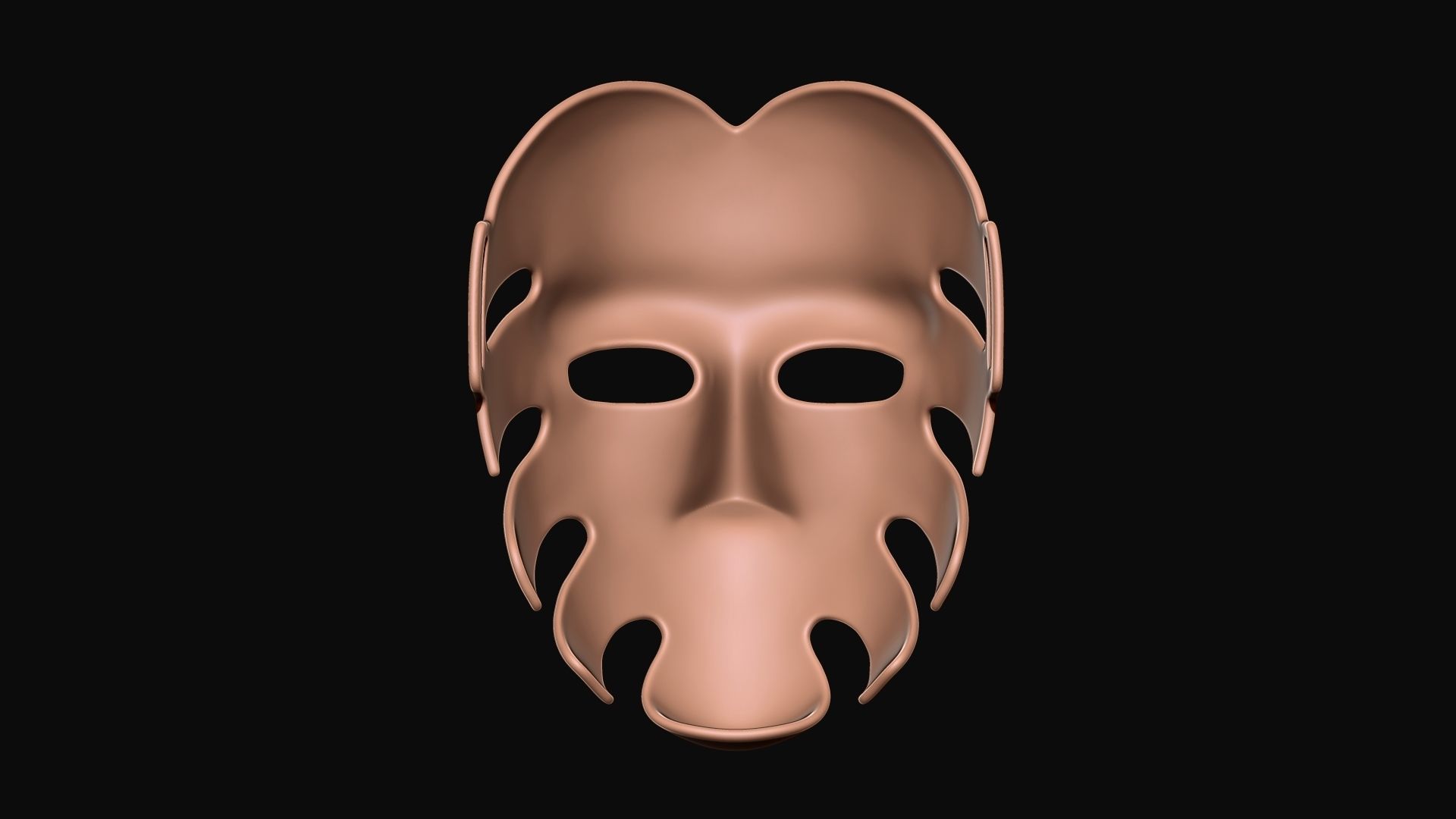 Squid Game Mask - The Waiter No29 Mask  3D print model_31