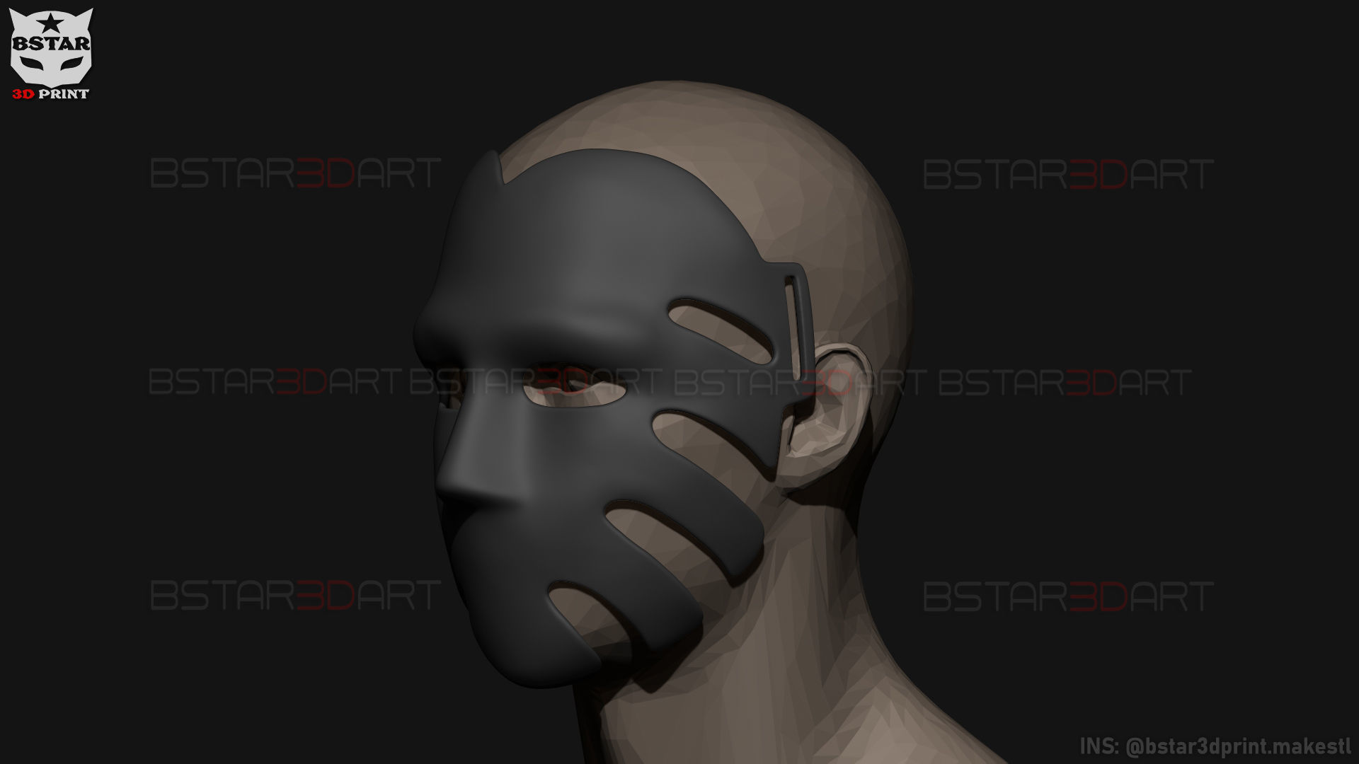 Squid Game Mask - The Waiter No29 Mask  3D print model_15