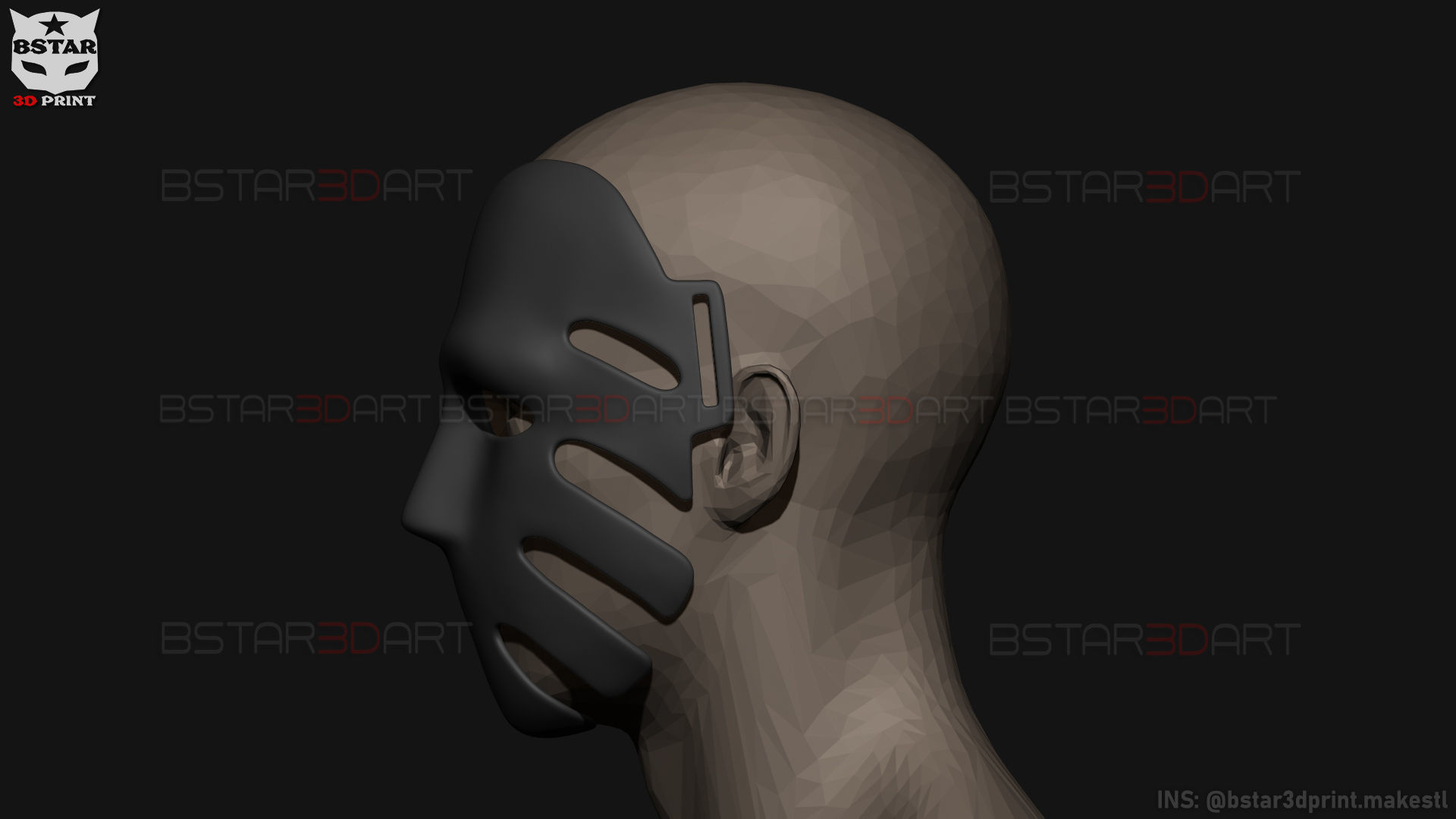 Squid Game Mask - The Waiter No29 Mask  3D print model_16