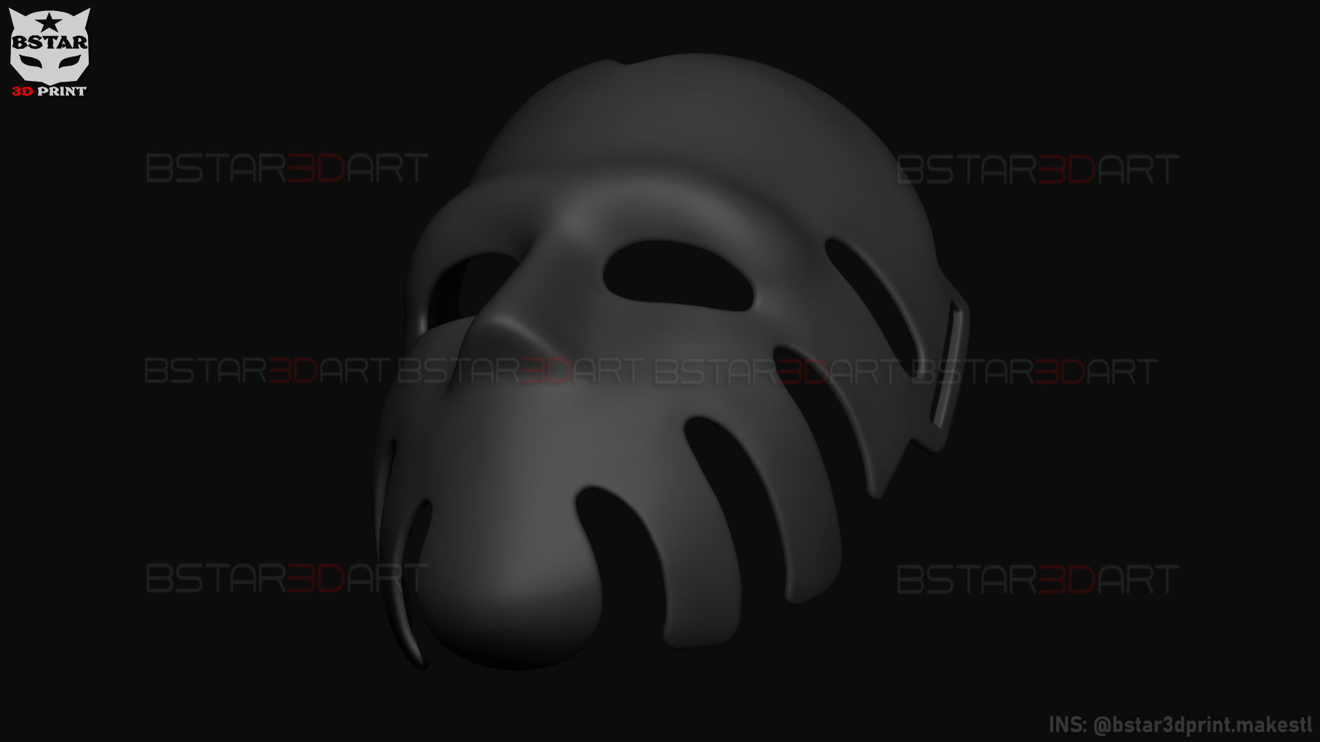 Squid Game Mask - The Waiter No29 Mask  3D print model_27