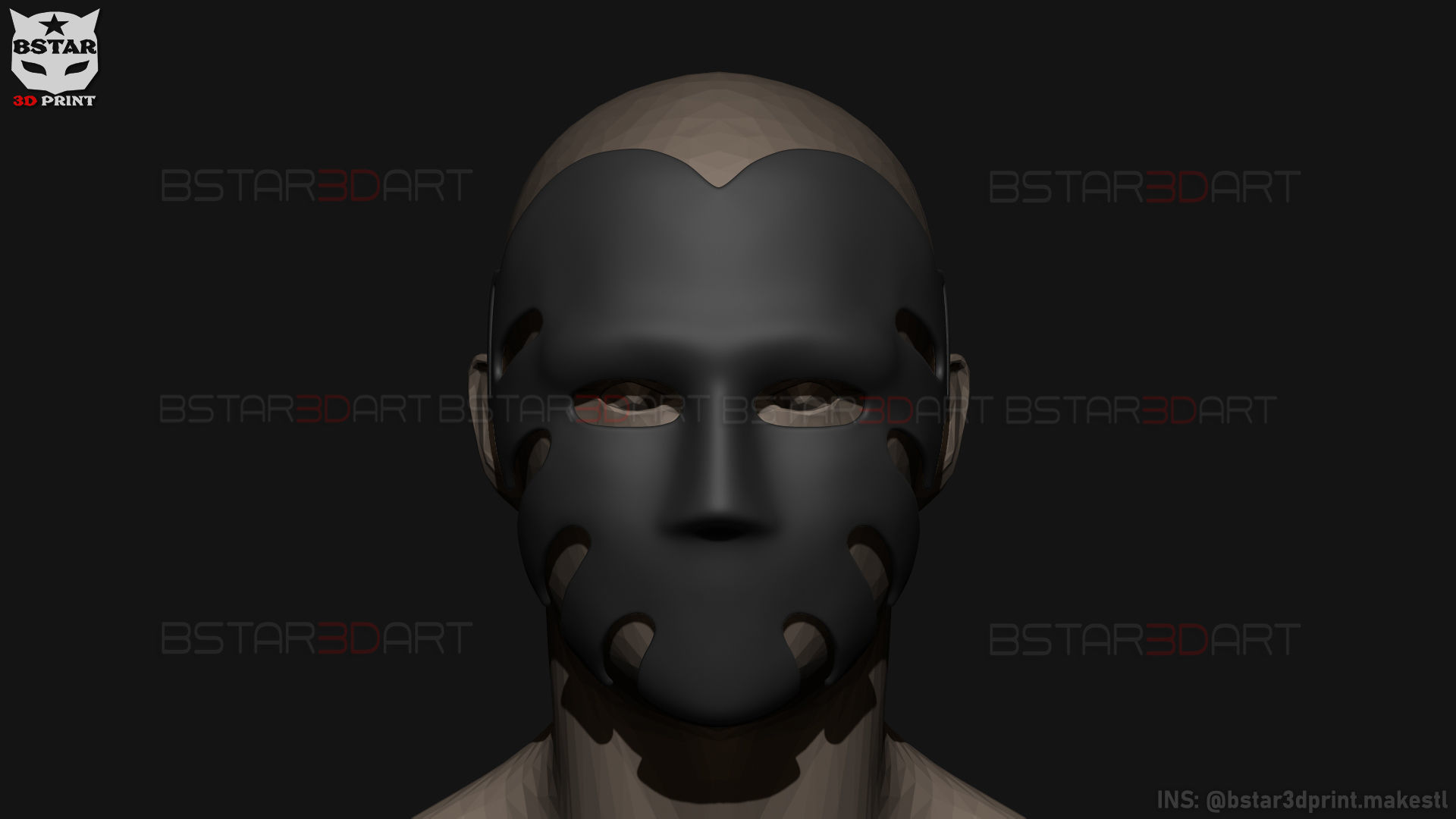 Squid Game Mask - The Waiter No29 Mask  3D print model_14