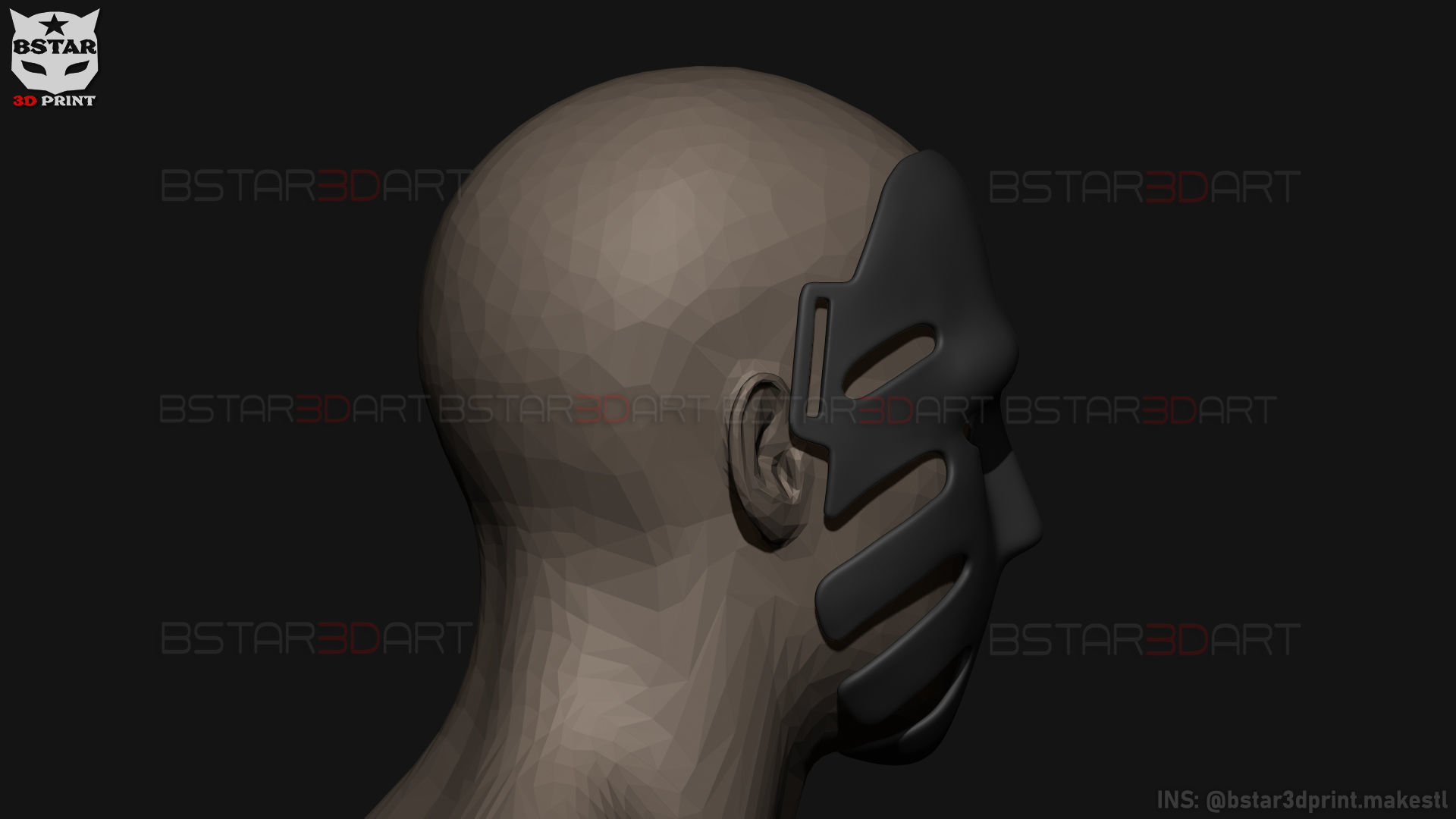 Squid Game Mask - The Waiter No29 Mask  3D print model_18