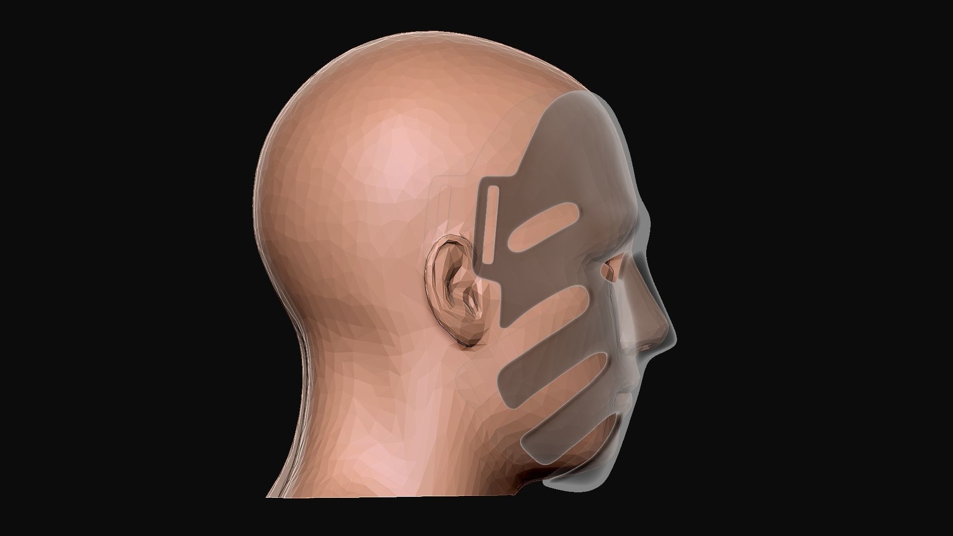 Squid Game Mask - The Waiter No29 Mask  3D print model_35