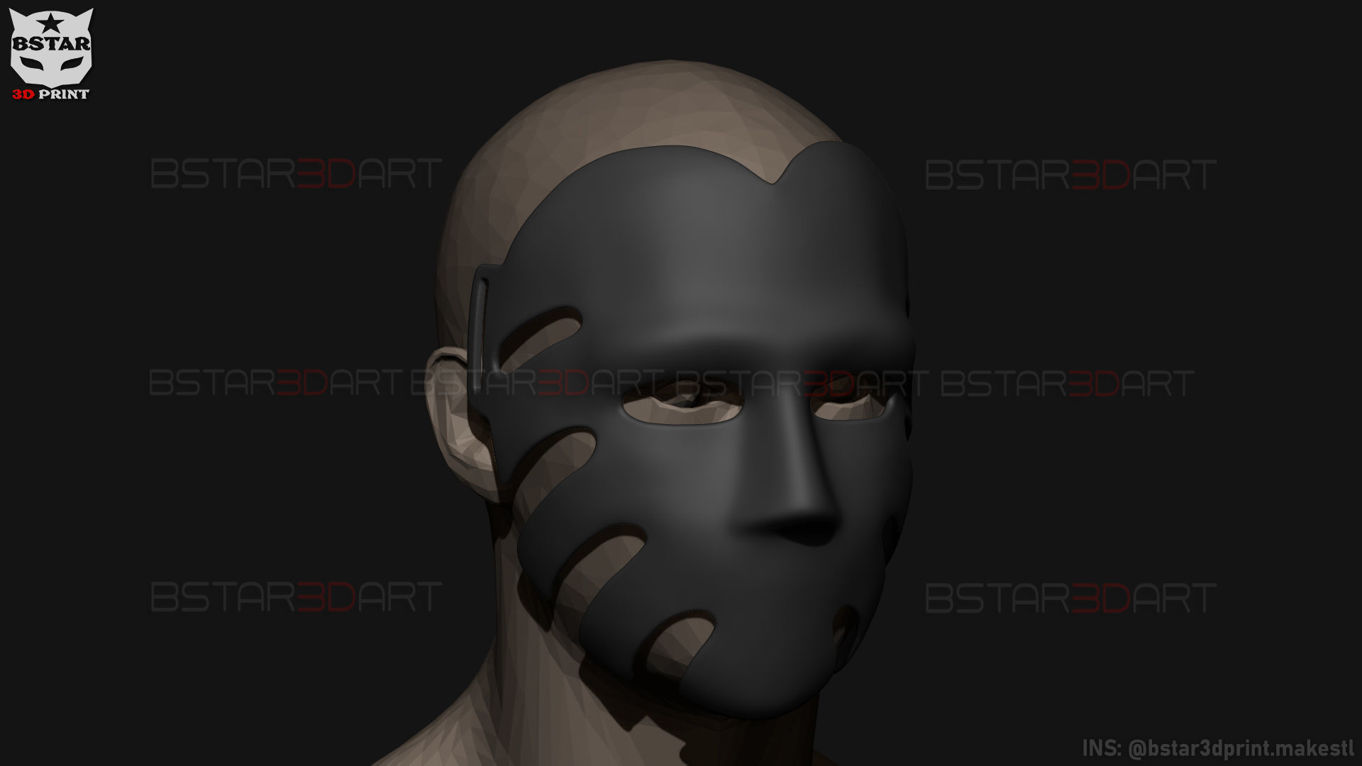 Squid Game Mask - The Waiter No29 Mask  3D print model_19