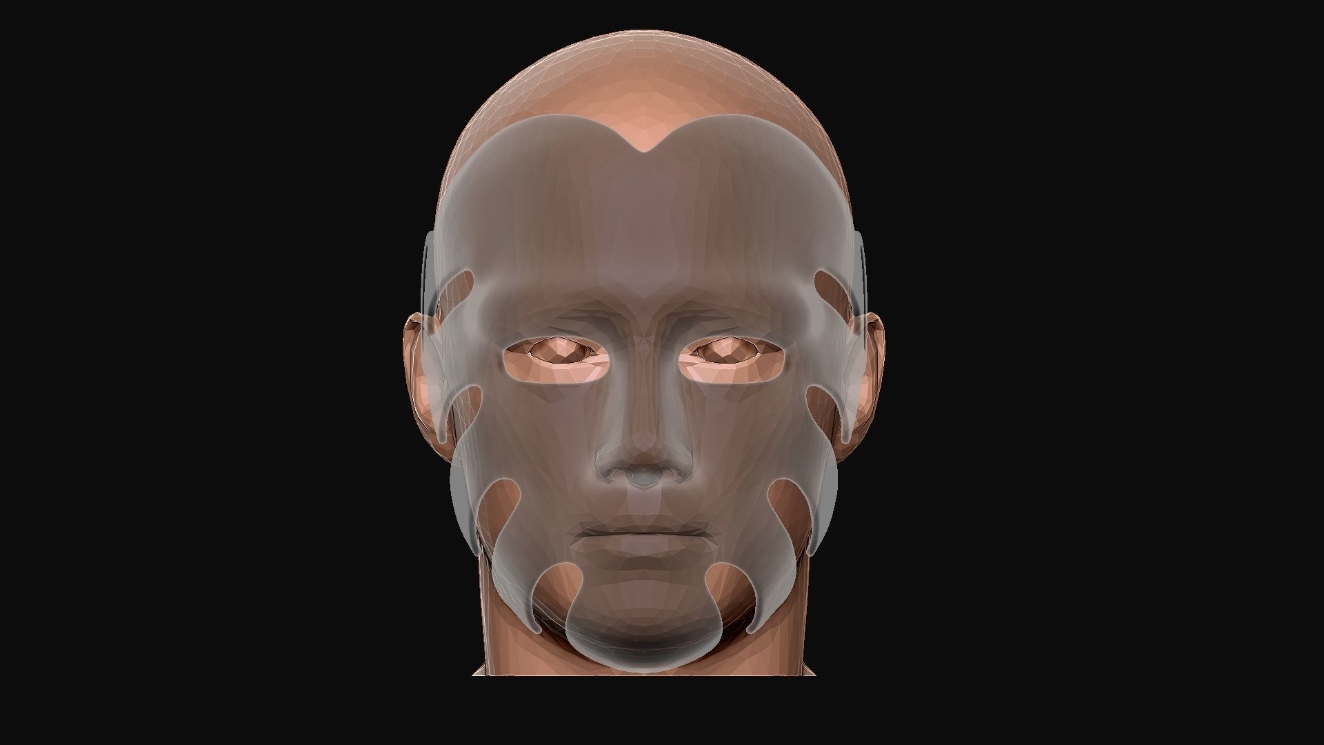 Squid Game Mask - The Waiter No29 Mask  3D print model_33