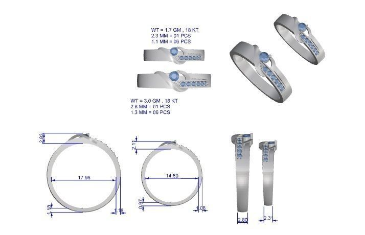 Band ring - 847ND-NI15 17 3D print model_12