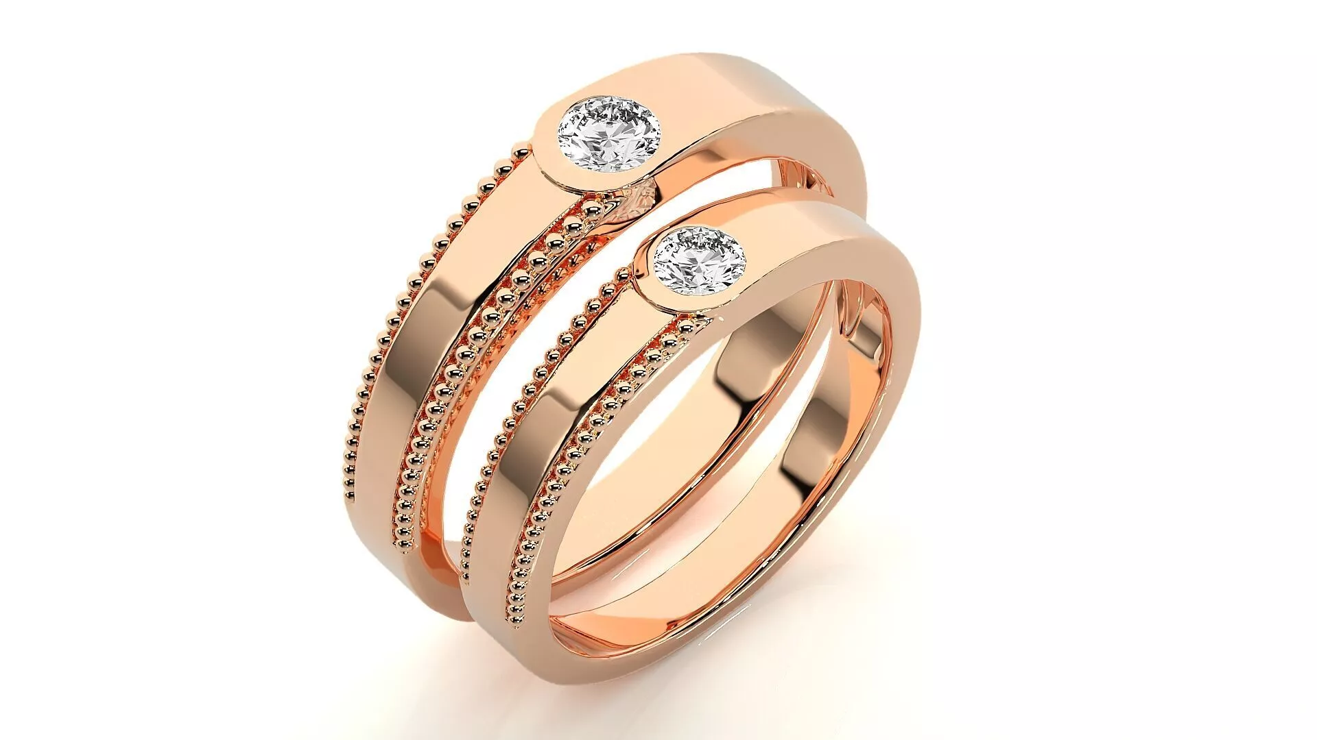 Band ring - 810ND-NI16 17 3D print model