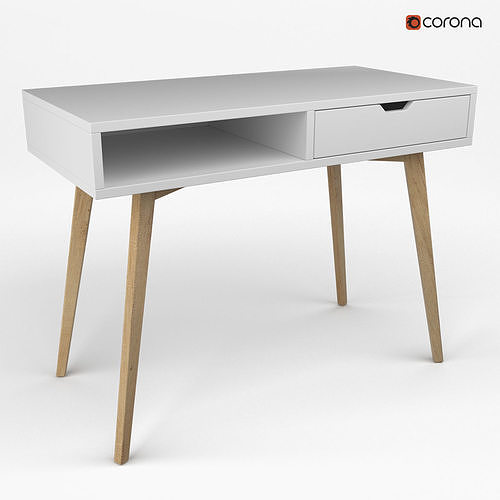 Writing desk TAMHOLT by Jysk 3D model