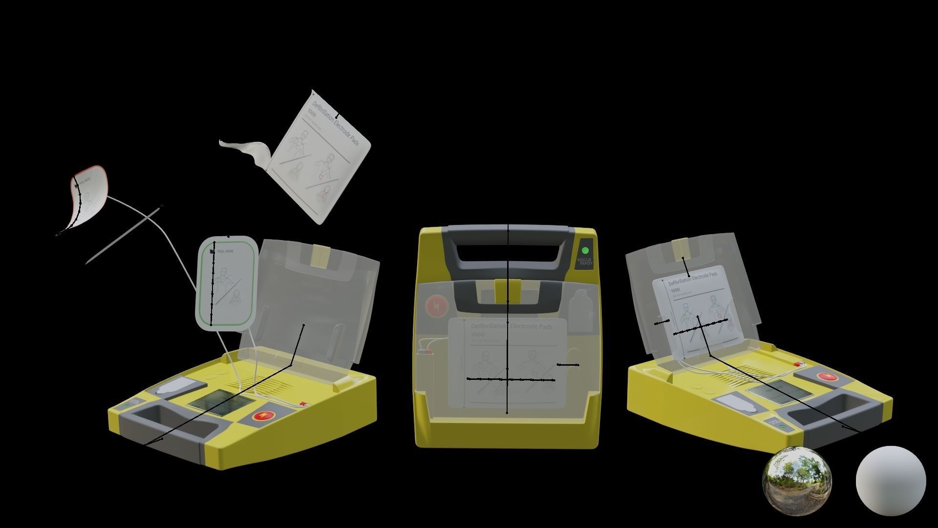 AED defibrillator 3D model_6