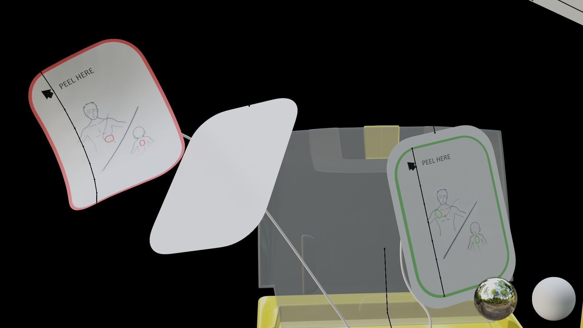AED defibrillator 3D model_7