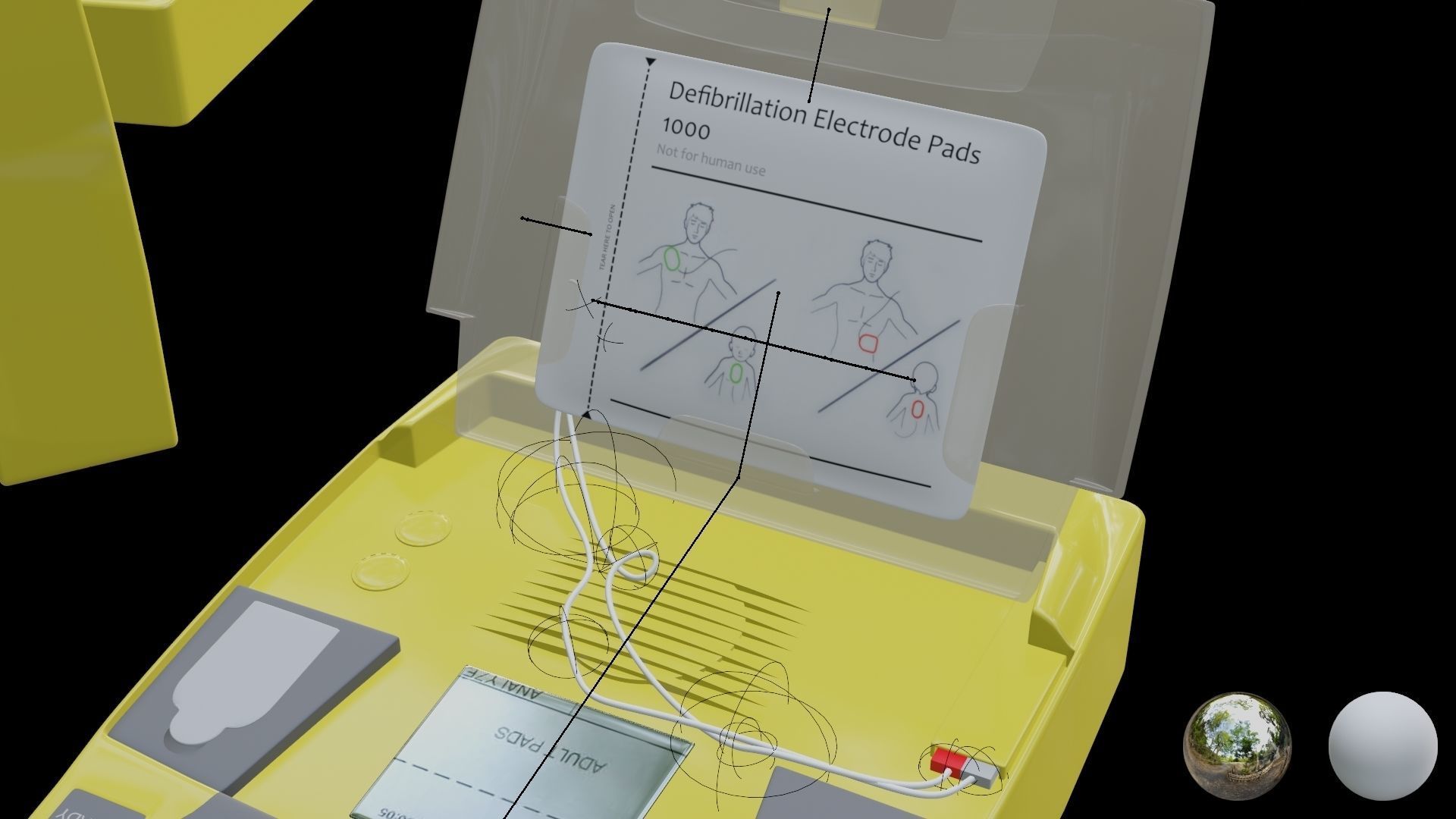 AED defibrillator 3D model_9