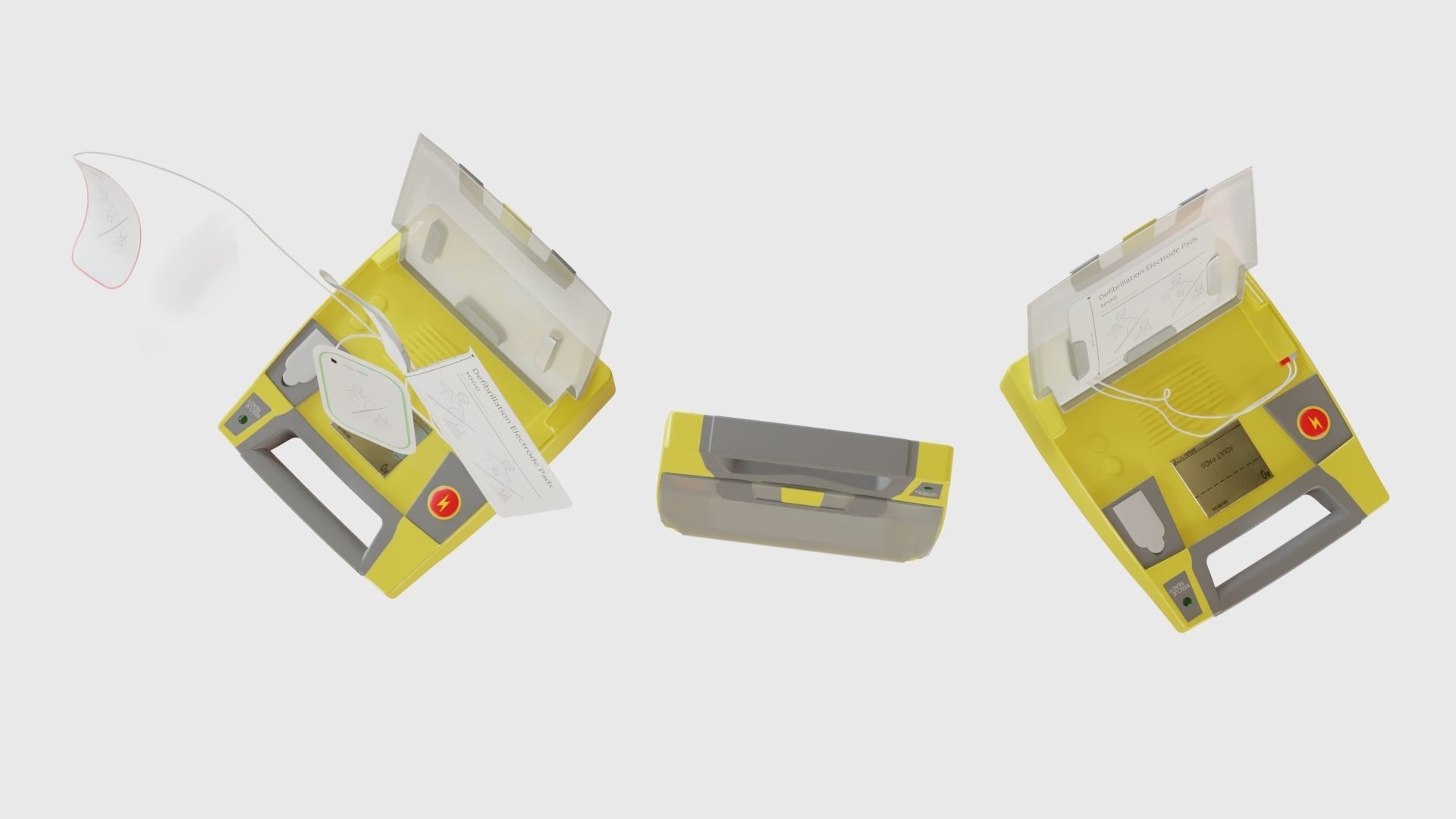 AED defibrillator 3D model_3