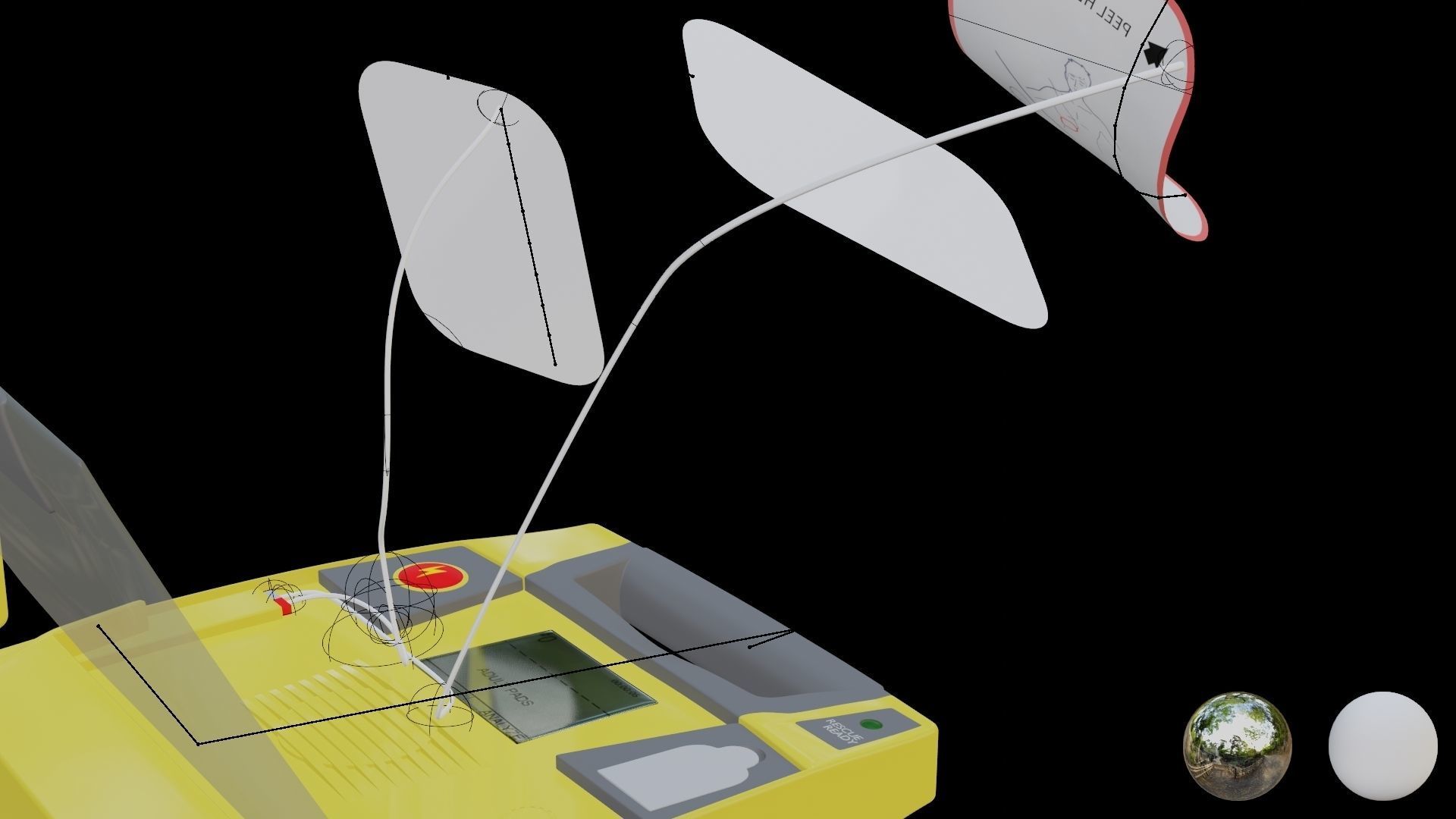 AED defibrillator 3D model_8
