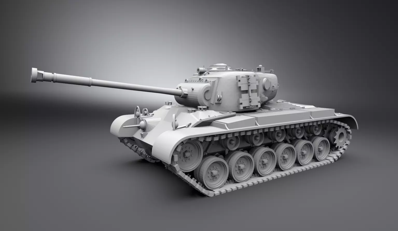 M26 Pershing Scale model 3D print model