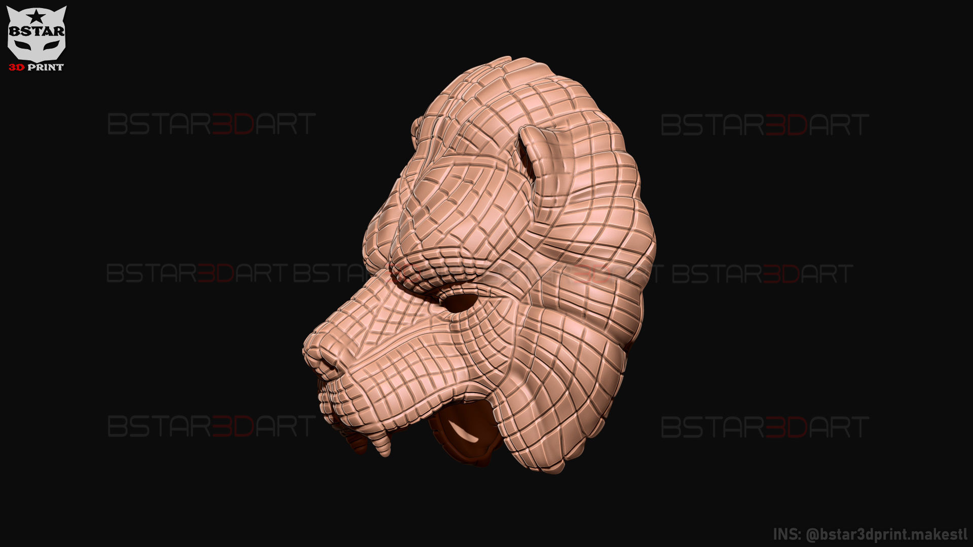 Squid Game Mask - Vip Lion Mask 3D print model_29