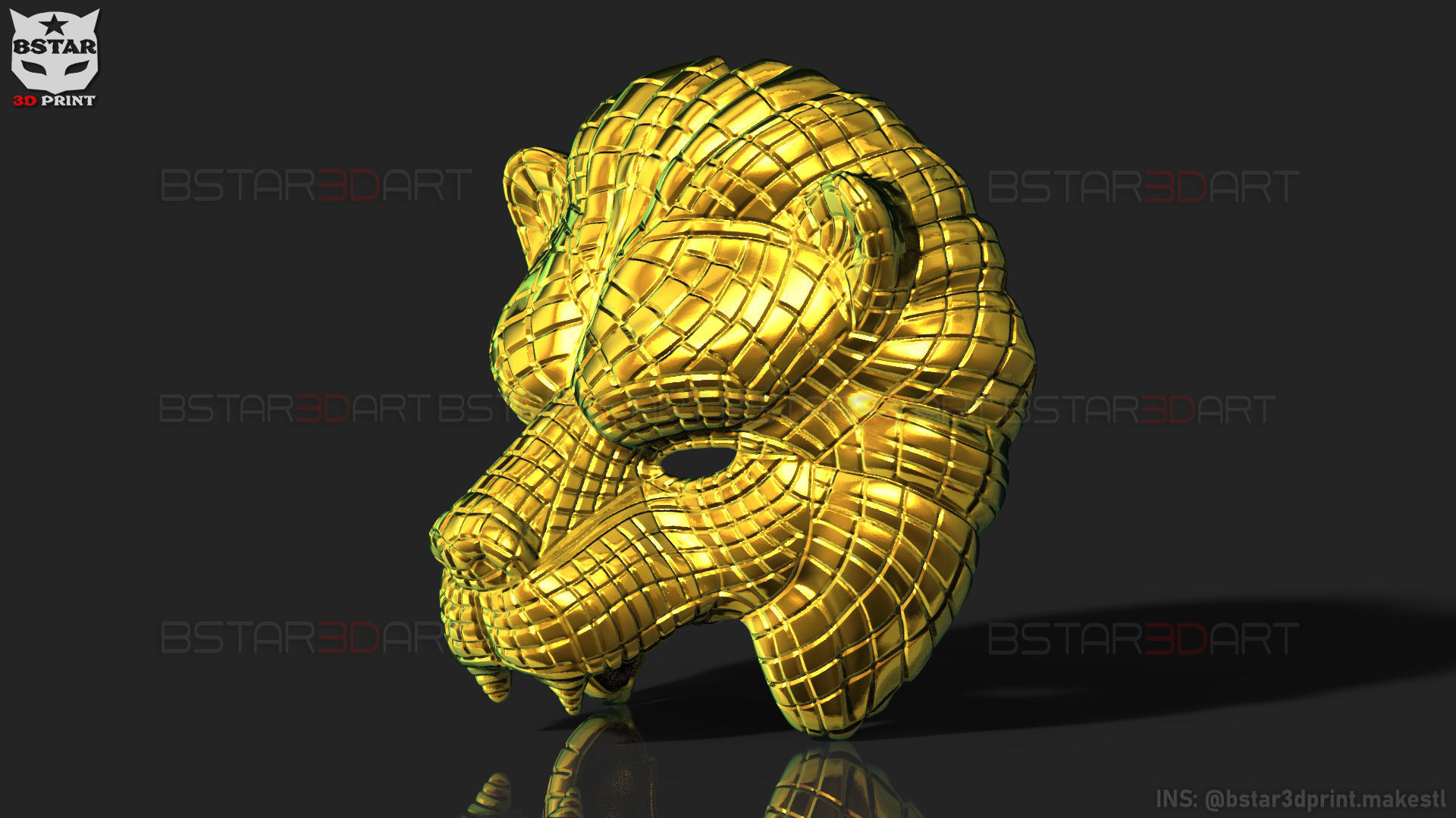 Squid Game Mask - Vip Lion Mask 3D print model_24
