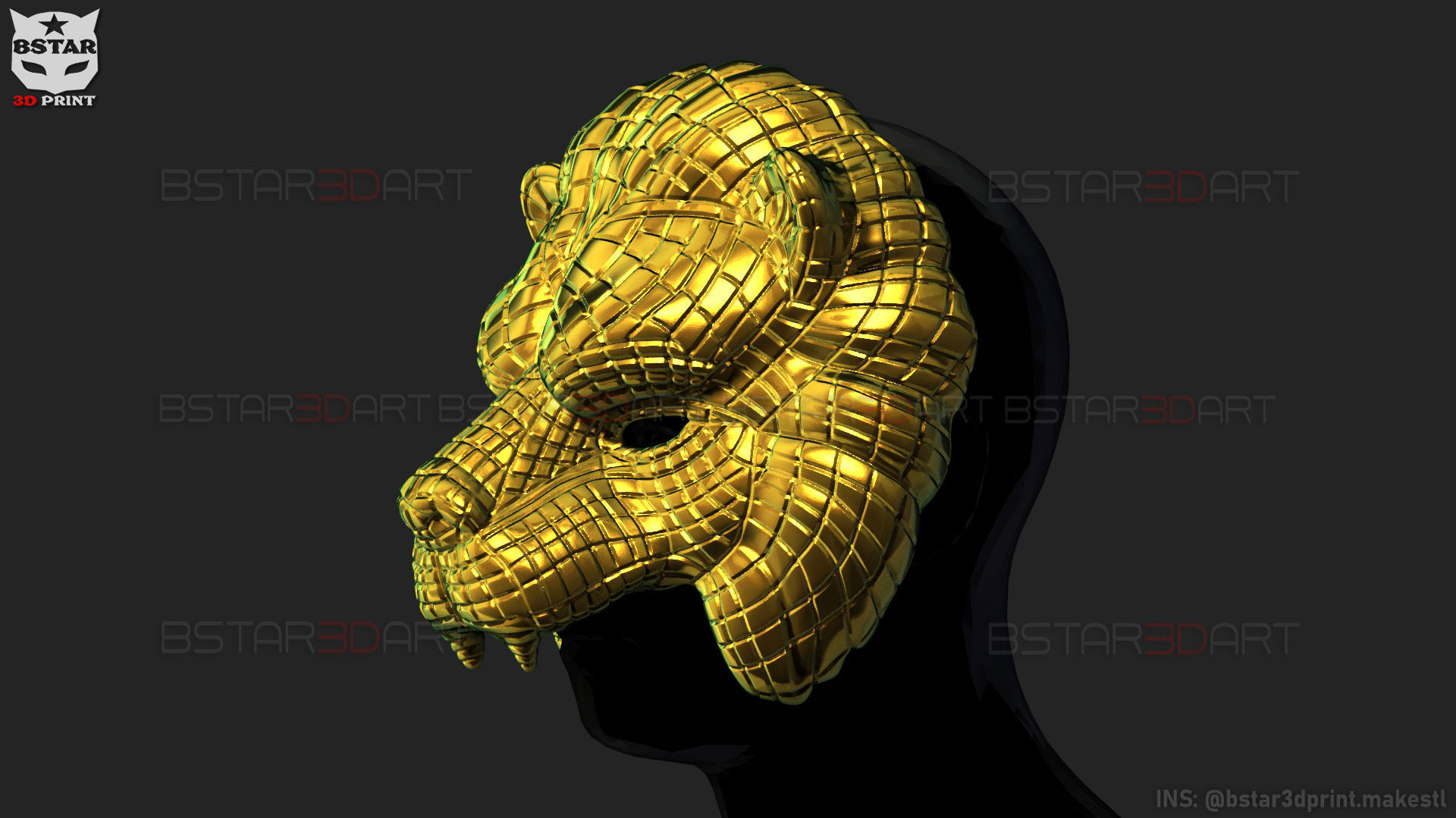 Squid Game Mask - Vip Lion Mask 3D print model_19