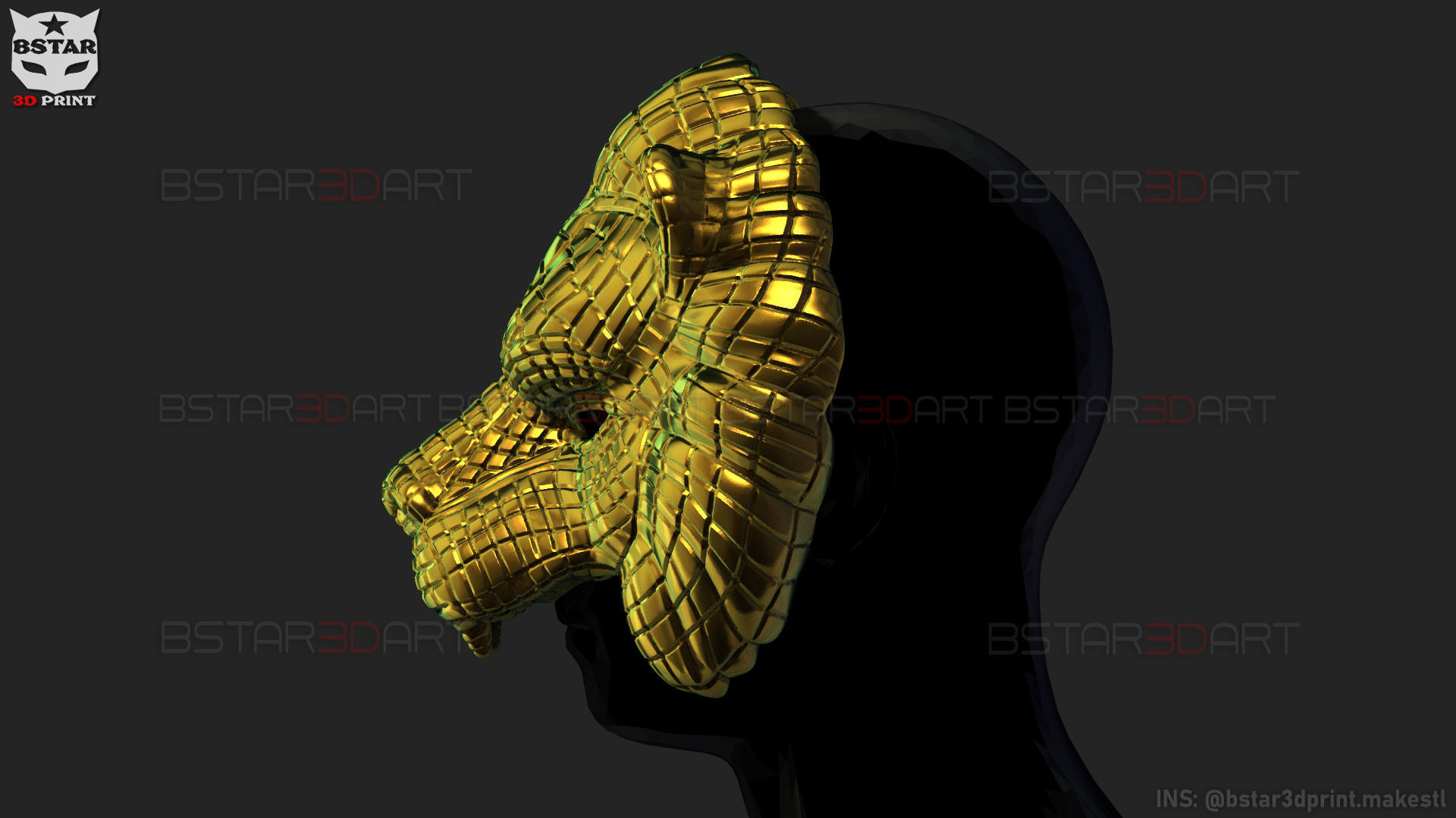 Squid Game Mask - Vip Lion Mask 3D print model_20