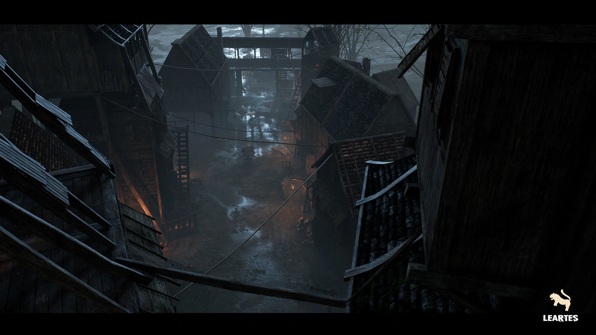 Dark Medieval Environment Megapack Modular with Full Interiors Low-poly 3D model_21