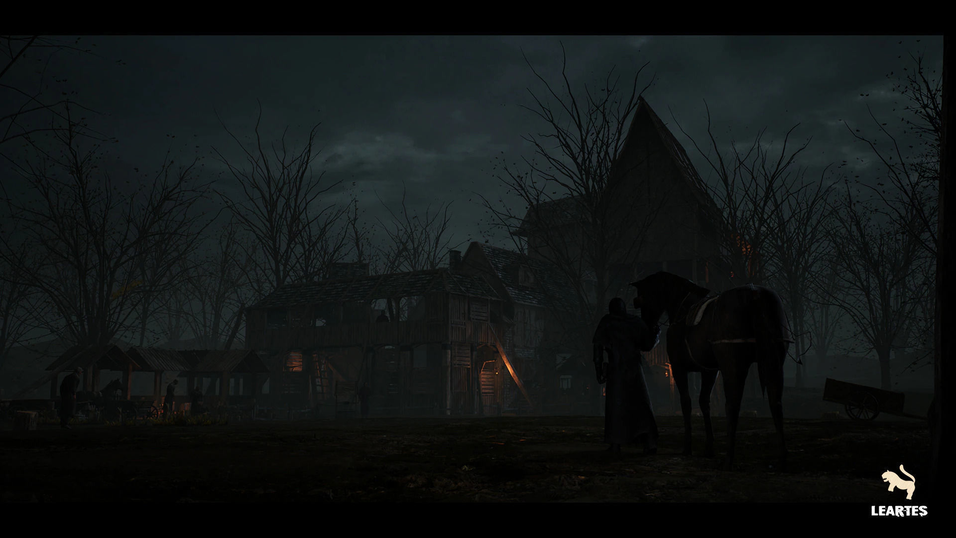 Dark Medieval Environment Megapack Modular with Full Interiors Low-poly 3D model_2