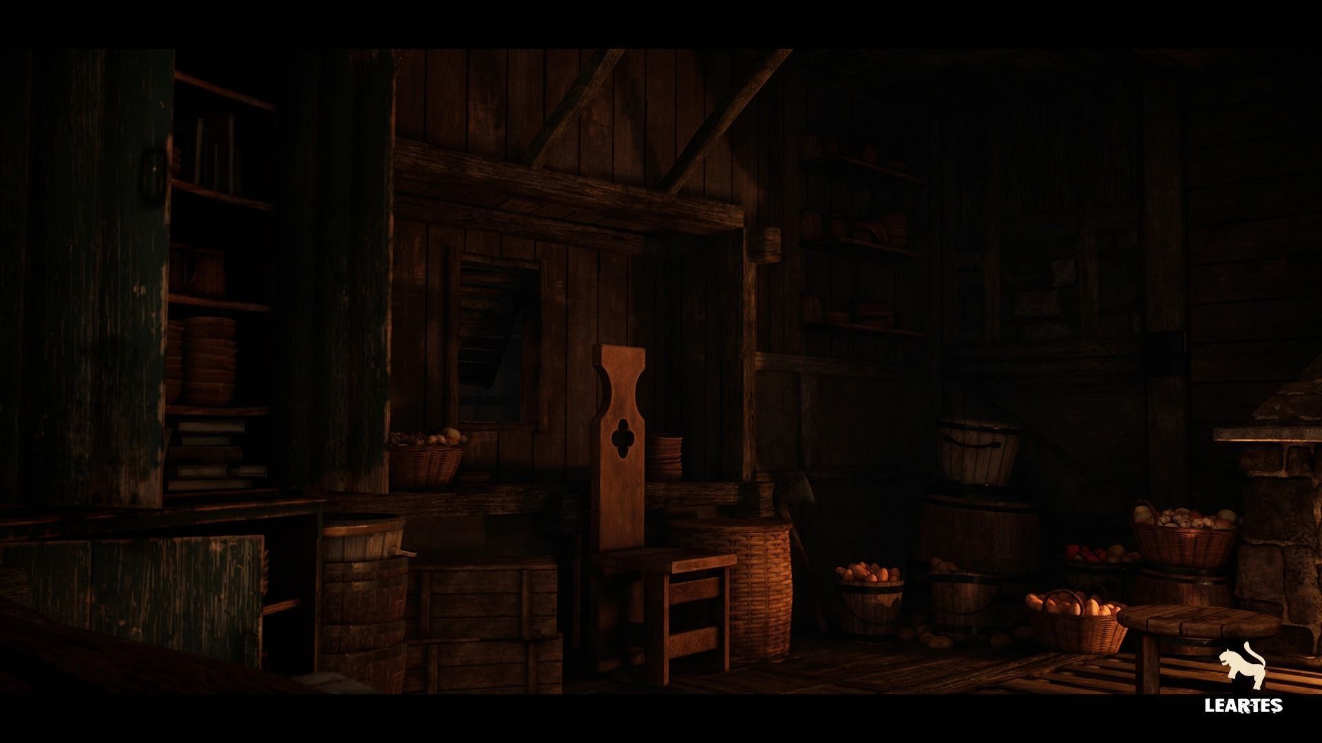 Dark Medieval Environment Megapack Modular with Full Interiors Low-poly 3D model_10