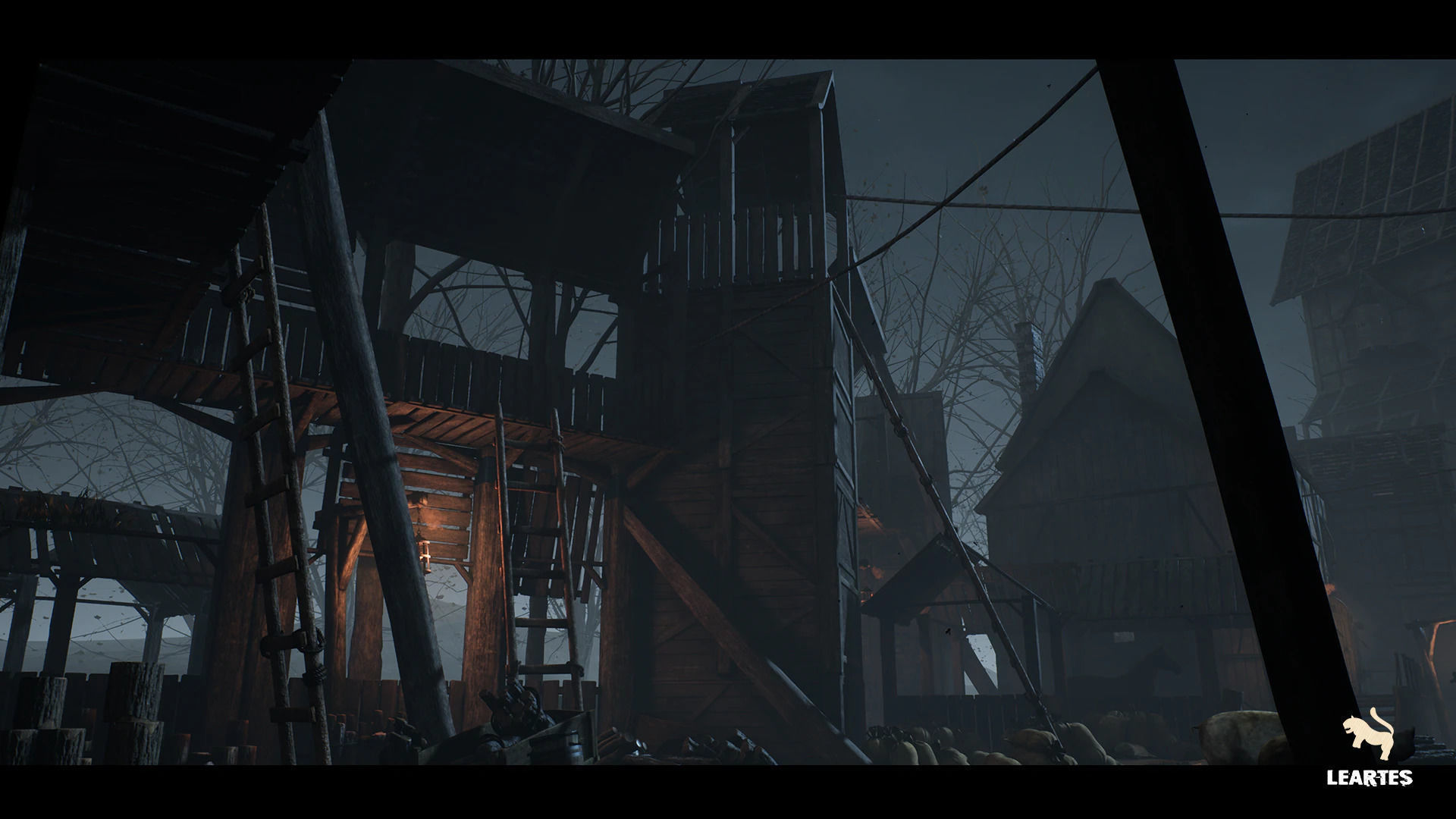 Dark Medieval Environment Megapack Modular with Full Interiors Low-poly 3D model_16