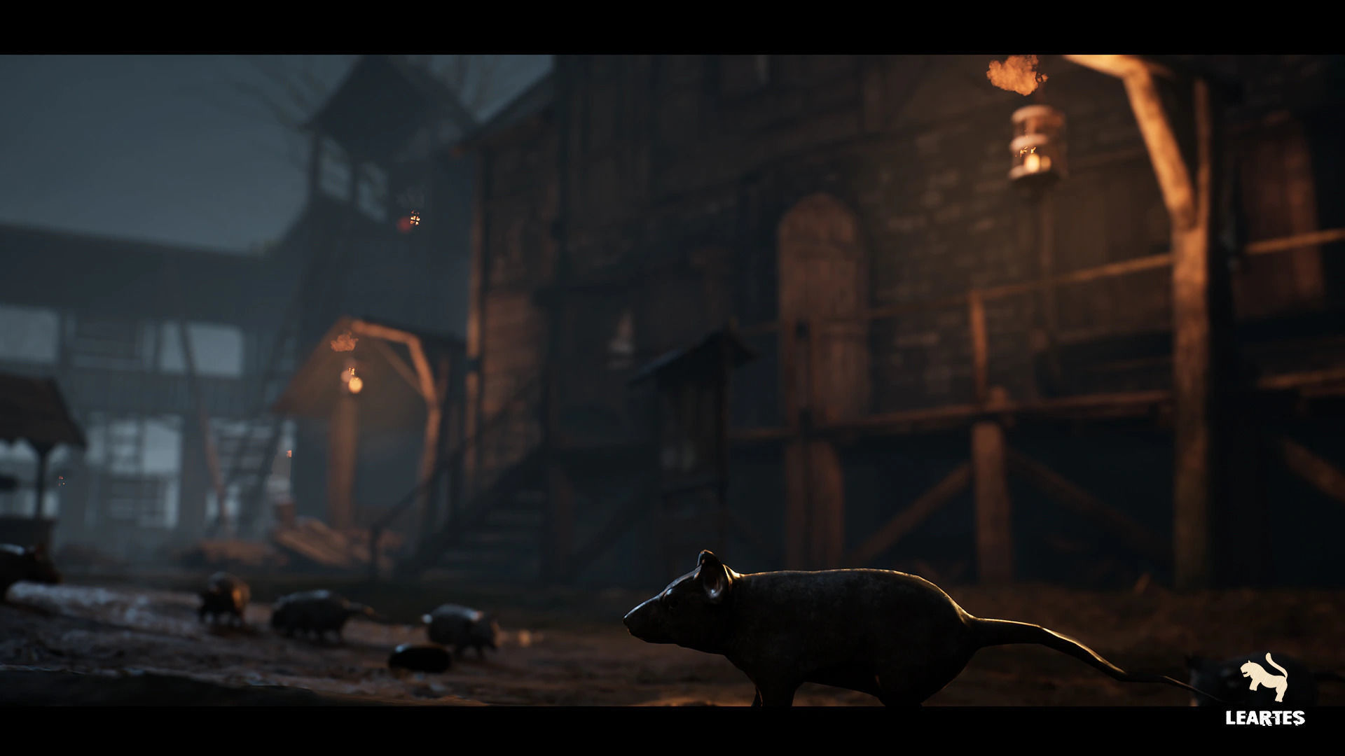 Dark Medieval Environment Megapack Modular with Full Interiors Low-poly 3D model_17