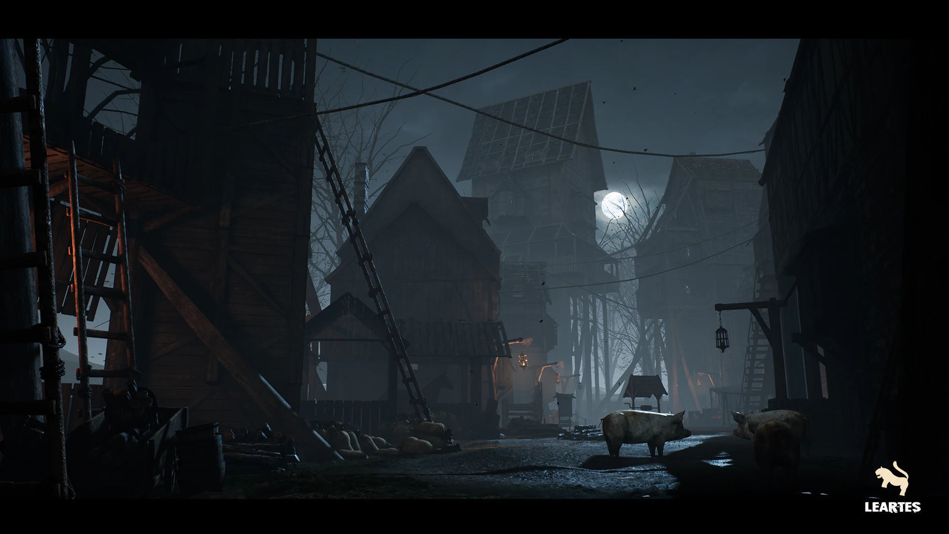 Dark Medieval Environment Megapack Modular with Full Interiors Low-poly 3D model_18