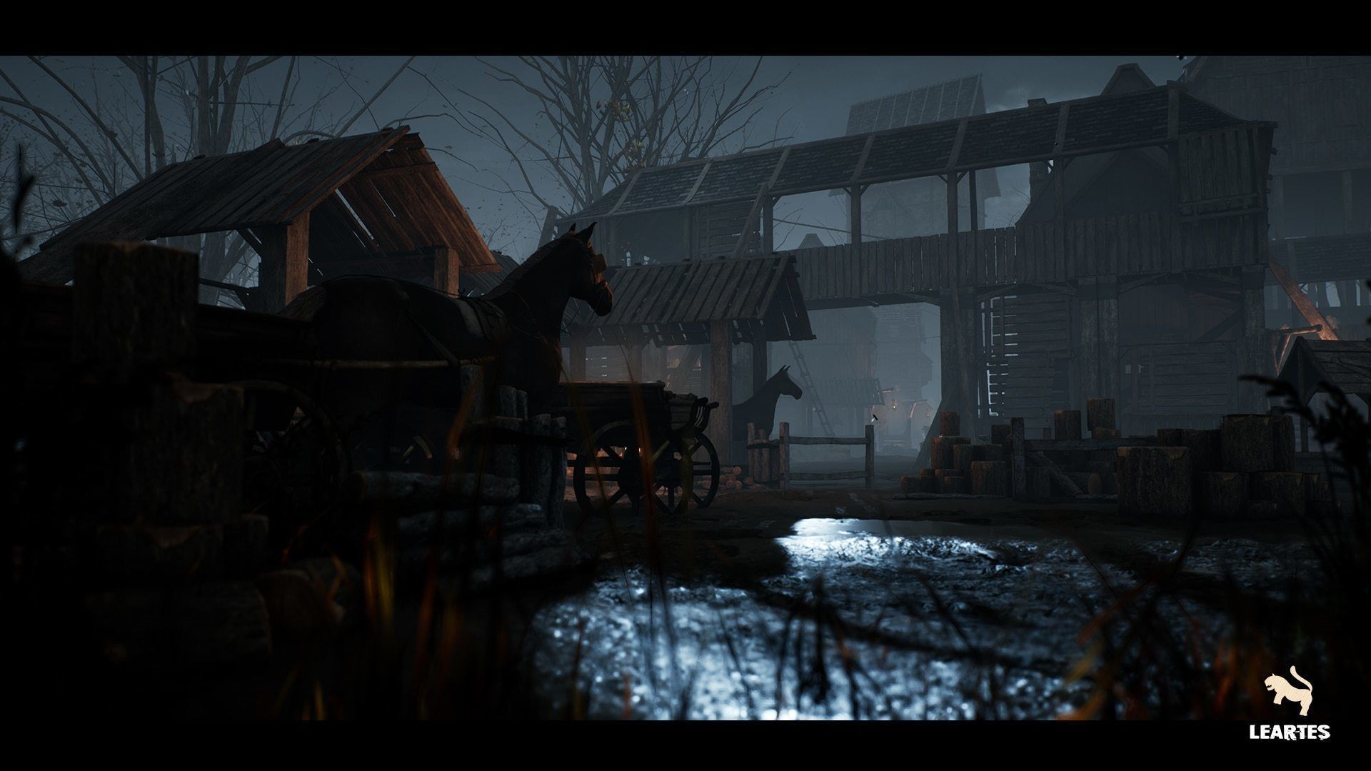 Dark Medieval Environment Megapack Modular with Full Interiors Low-poly 3D model_19