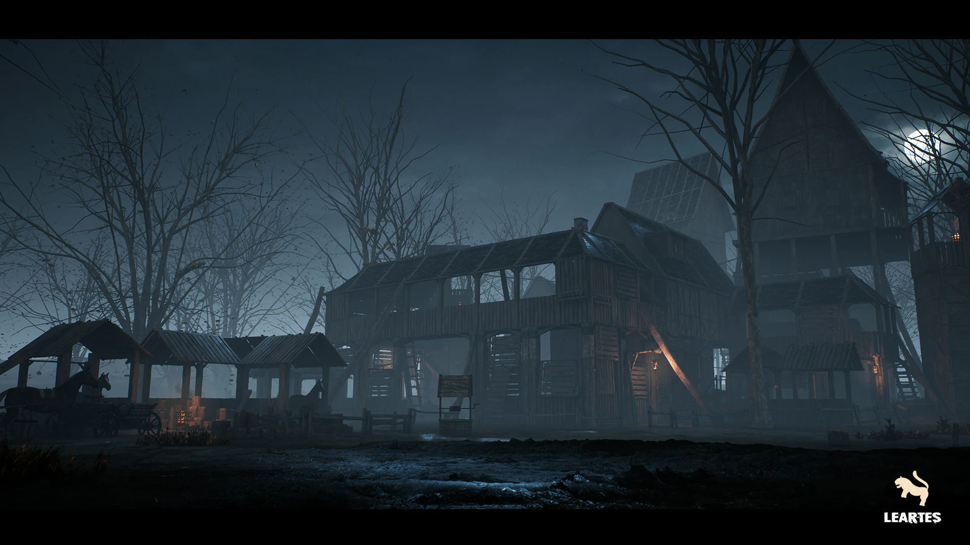 Dark Medieval Environment Megapack Modular with Full Interiors Low-poly 3D model_20