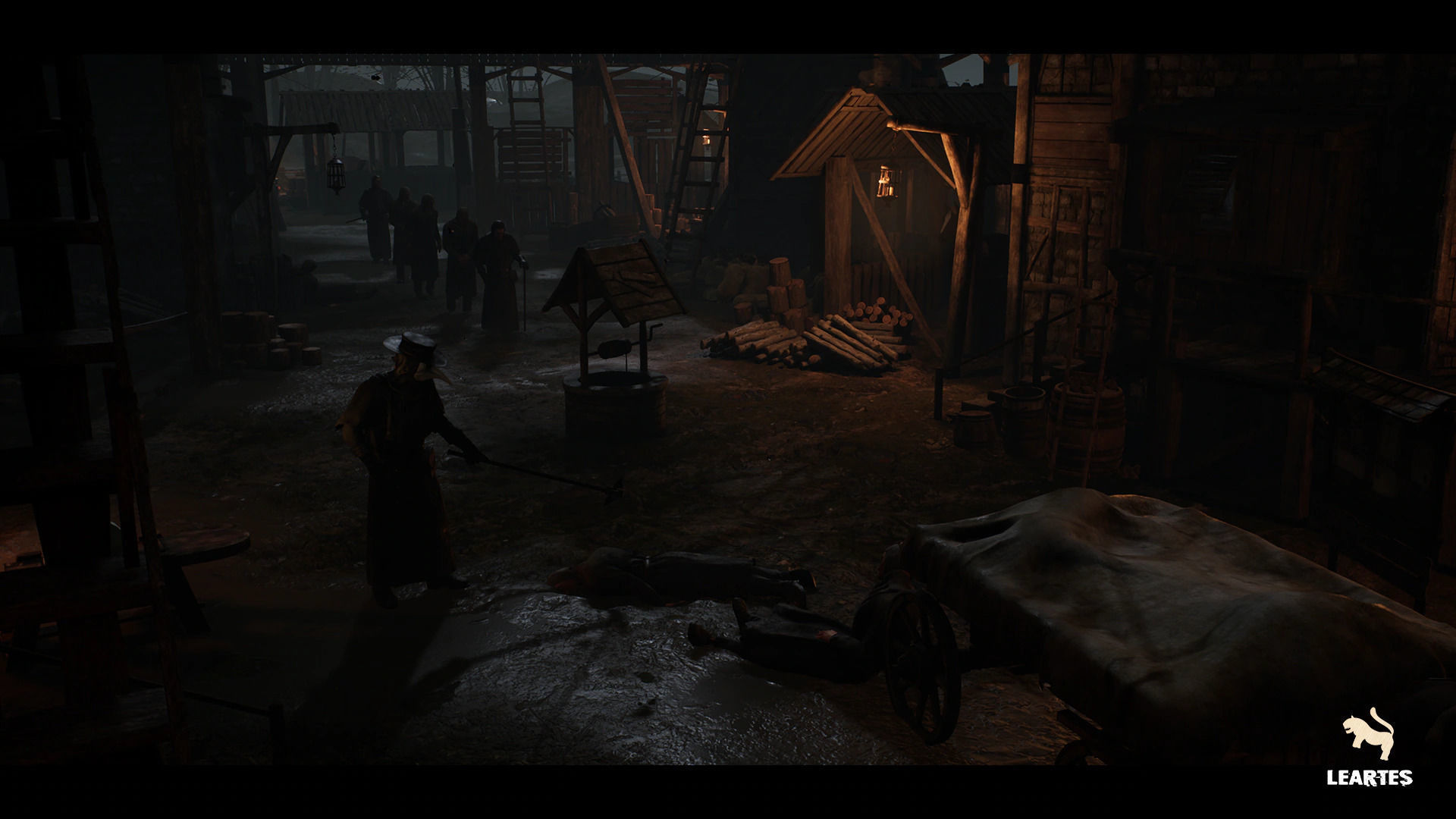 Dark Medieval Environment Megapack Modular with Full Interiors Low-poly 3D model_6