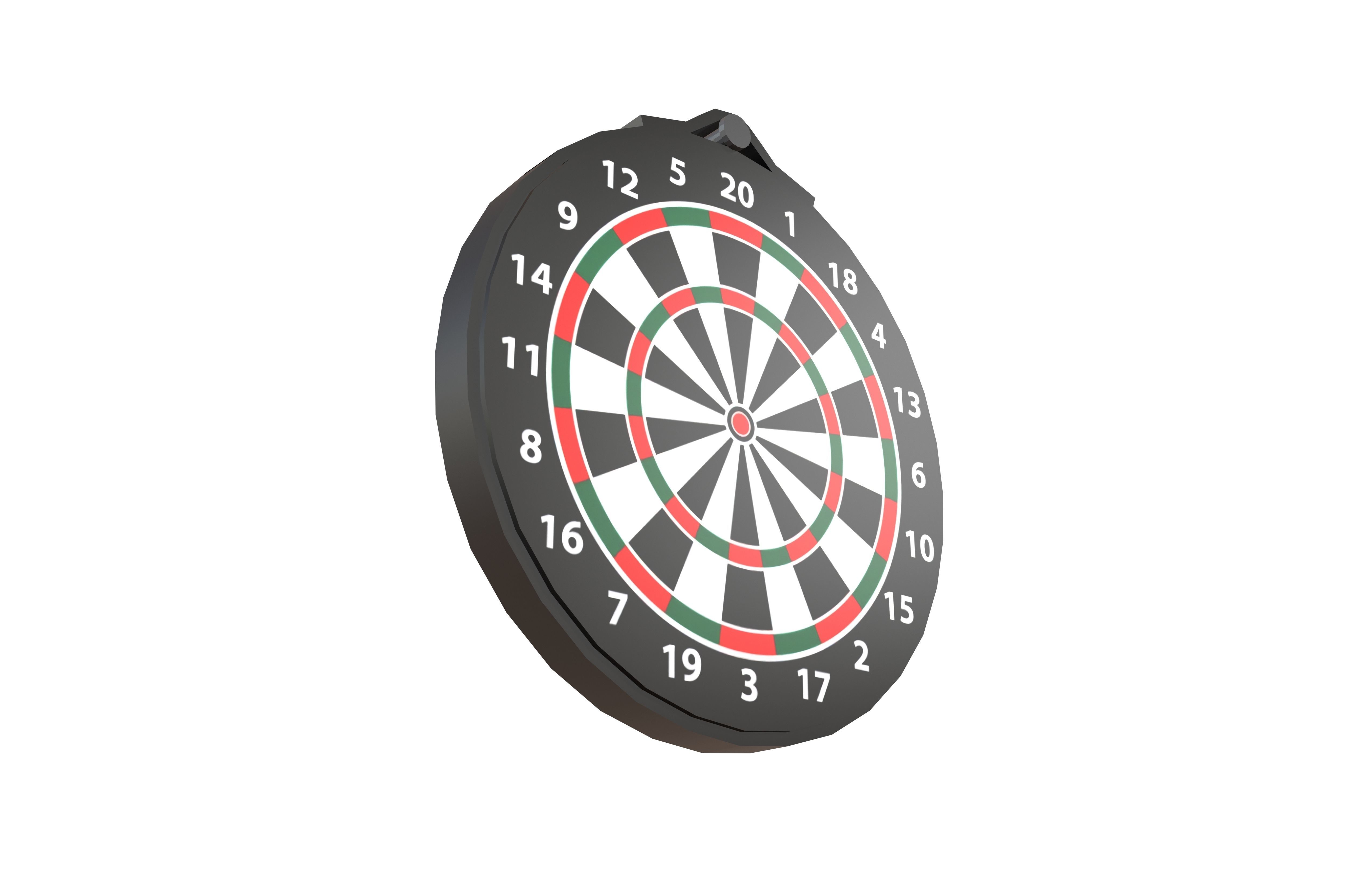 Range Bullseye v2 001 Low-poly 3D model_2