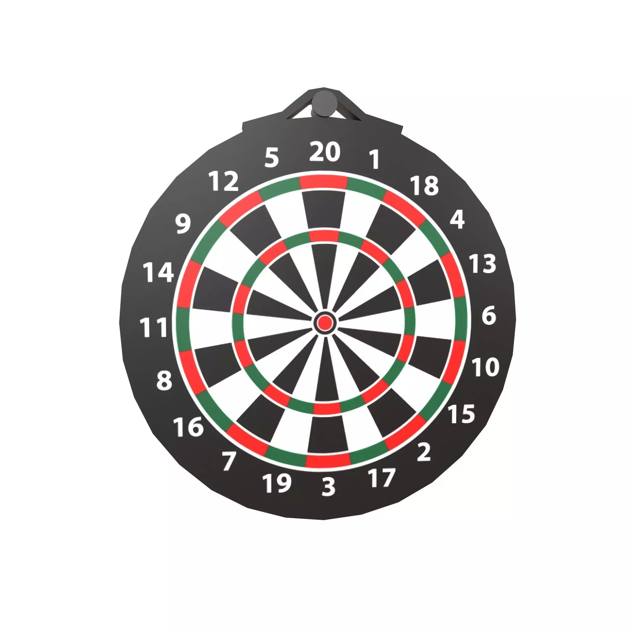 Range Bullseye v2 001 Low-poly 3D model_0