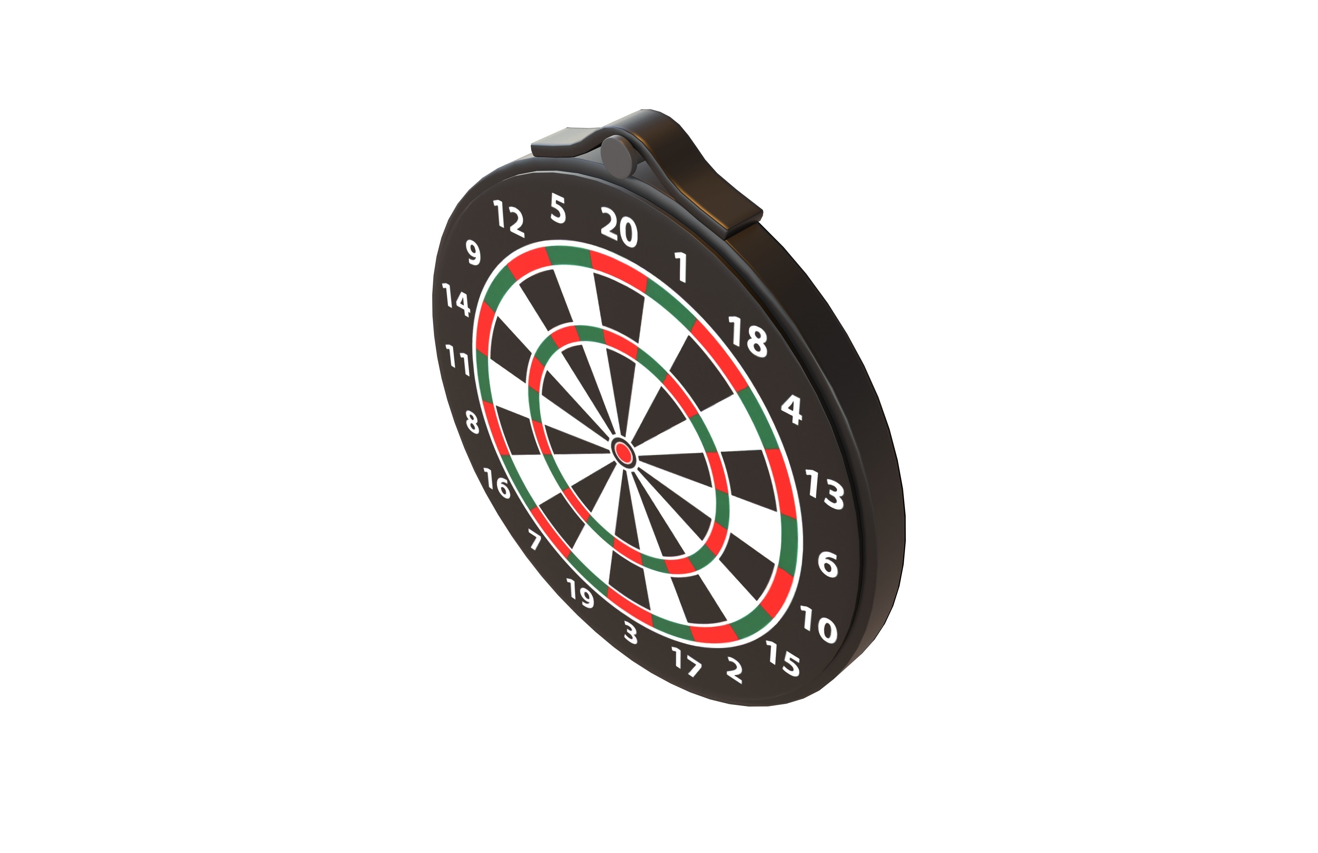 Range Bullseye v2 002 Low-poly 3D model_1