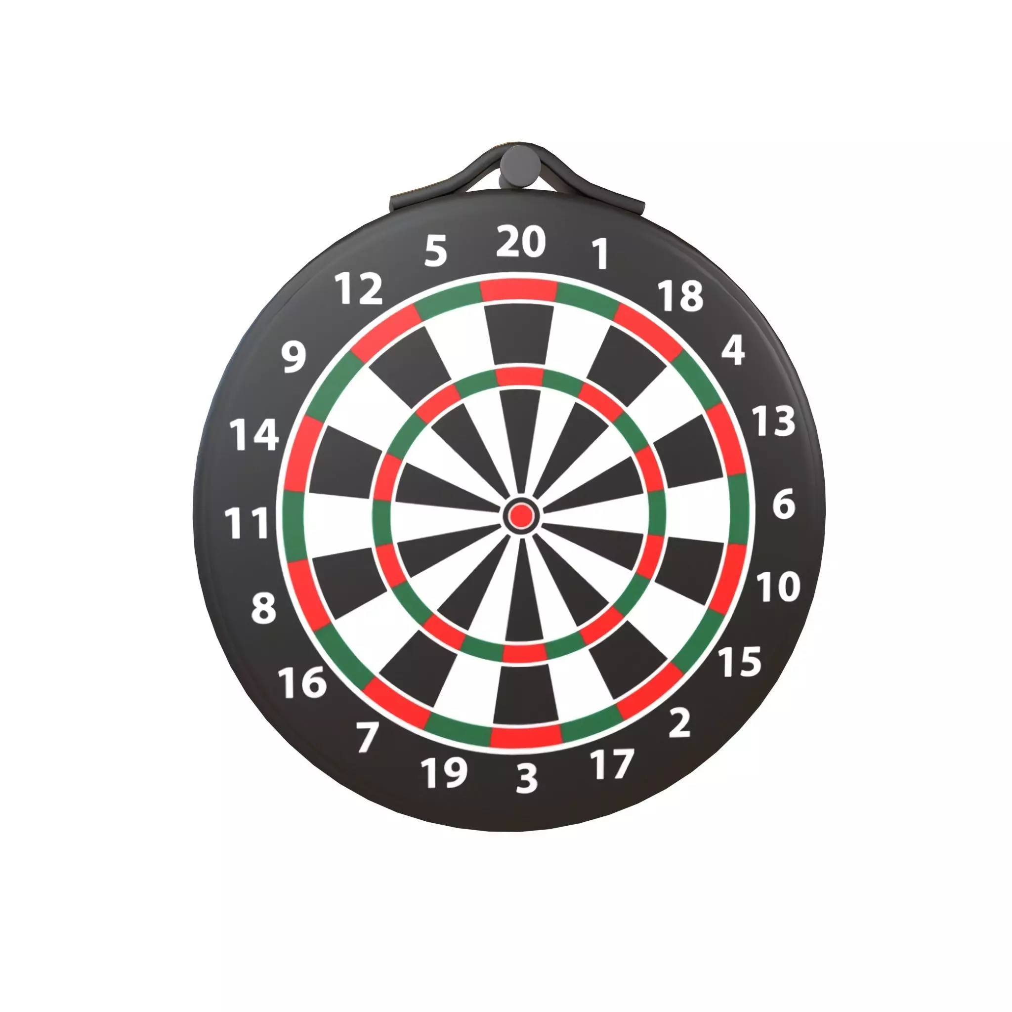 Range Bullseye v2 002 Low-poly 3D model_0