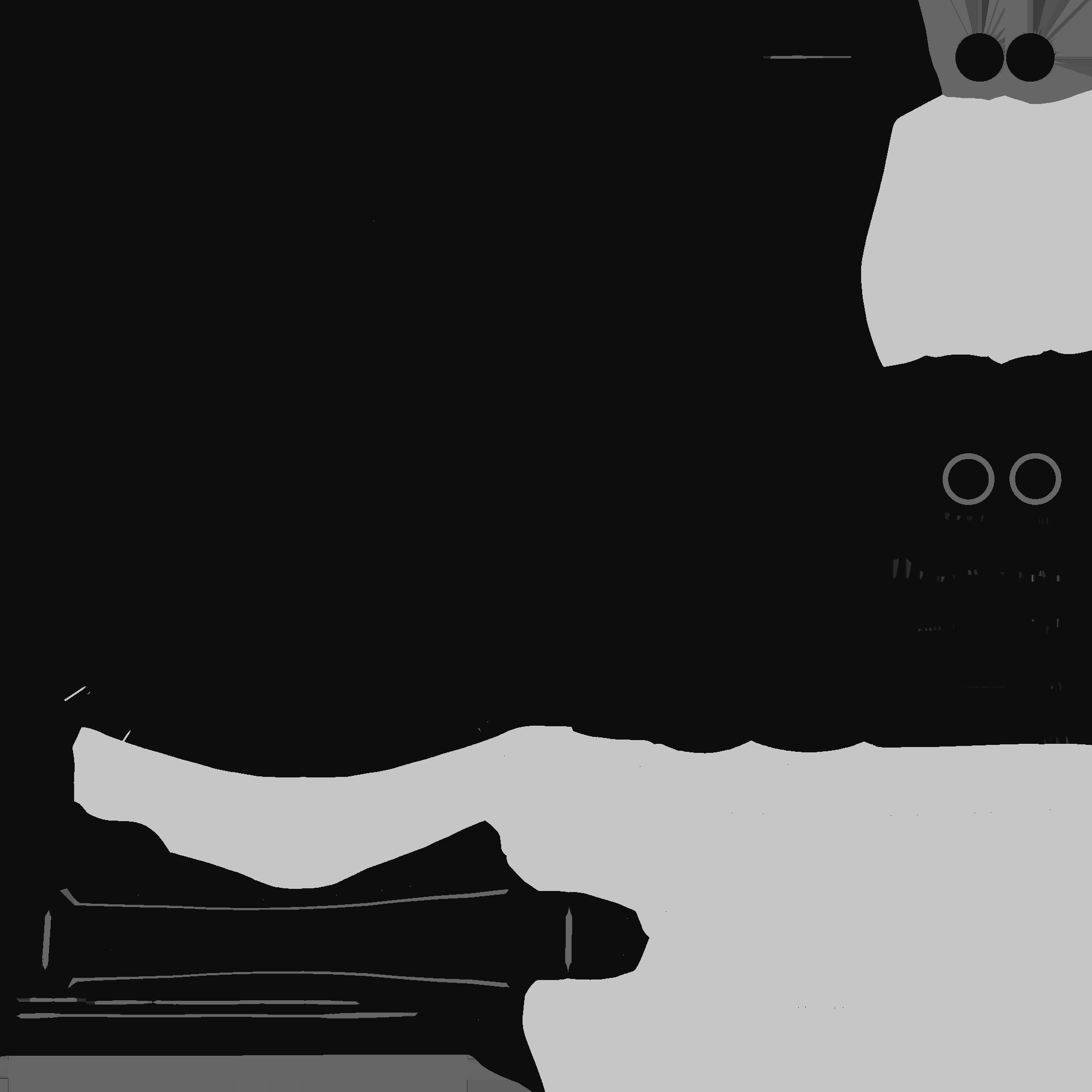 SciFi Spartan Helmet 01 White Blue - Character Design Low-poly 3D model_16