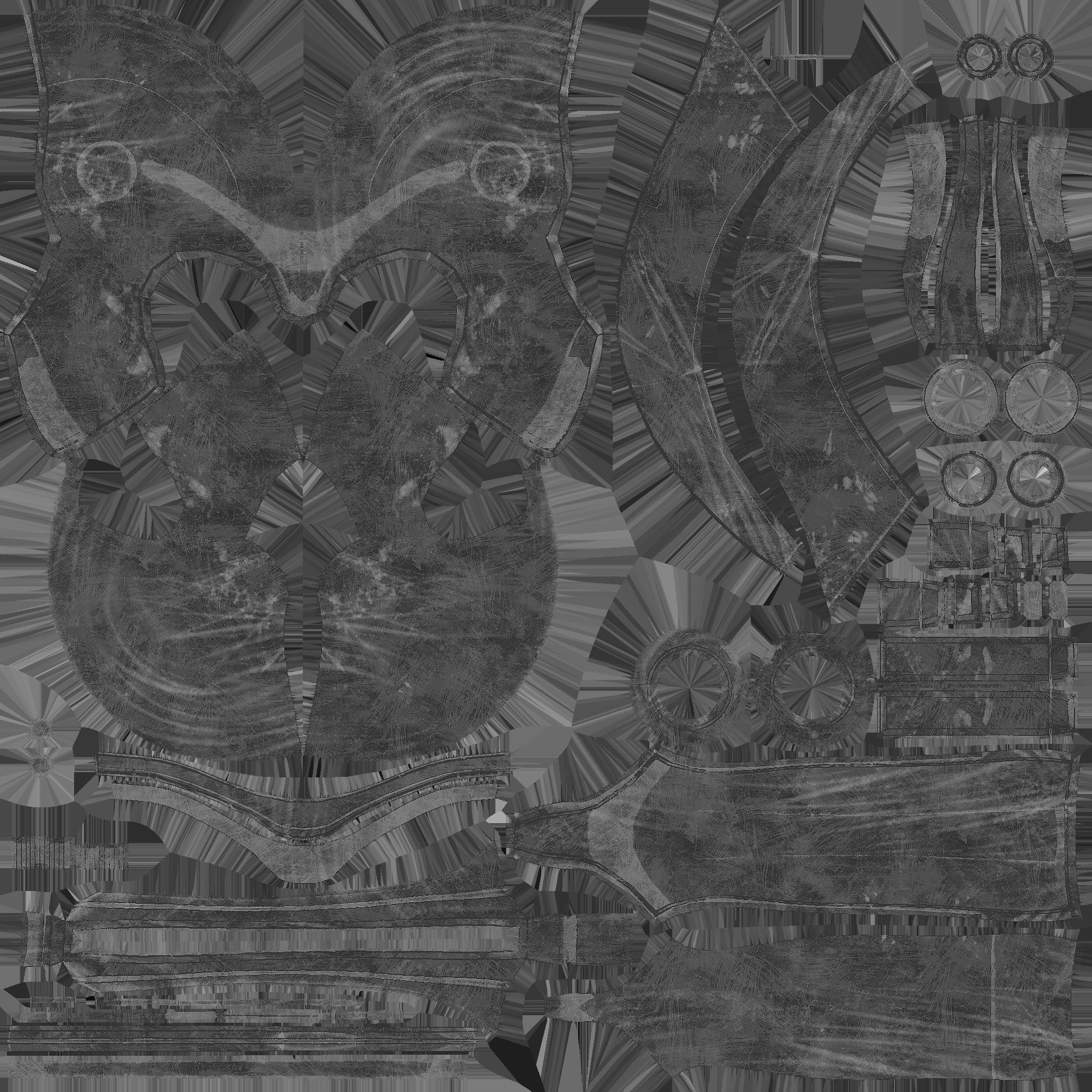 SciFi Spartan Helmet 03 Bronze - Character Design Low-poly 3D model_16