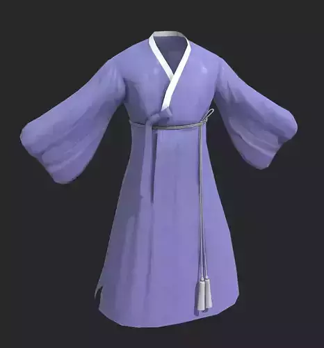 Korean Traditional Clothes Han-bok 3D model