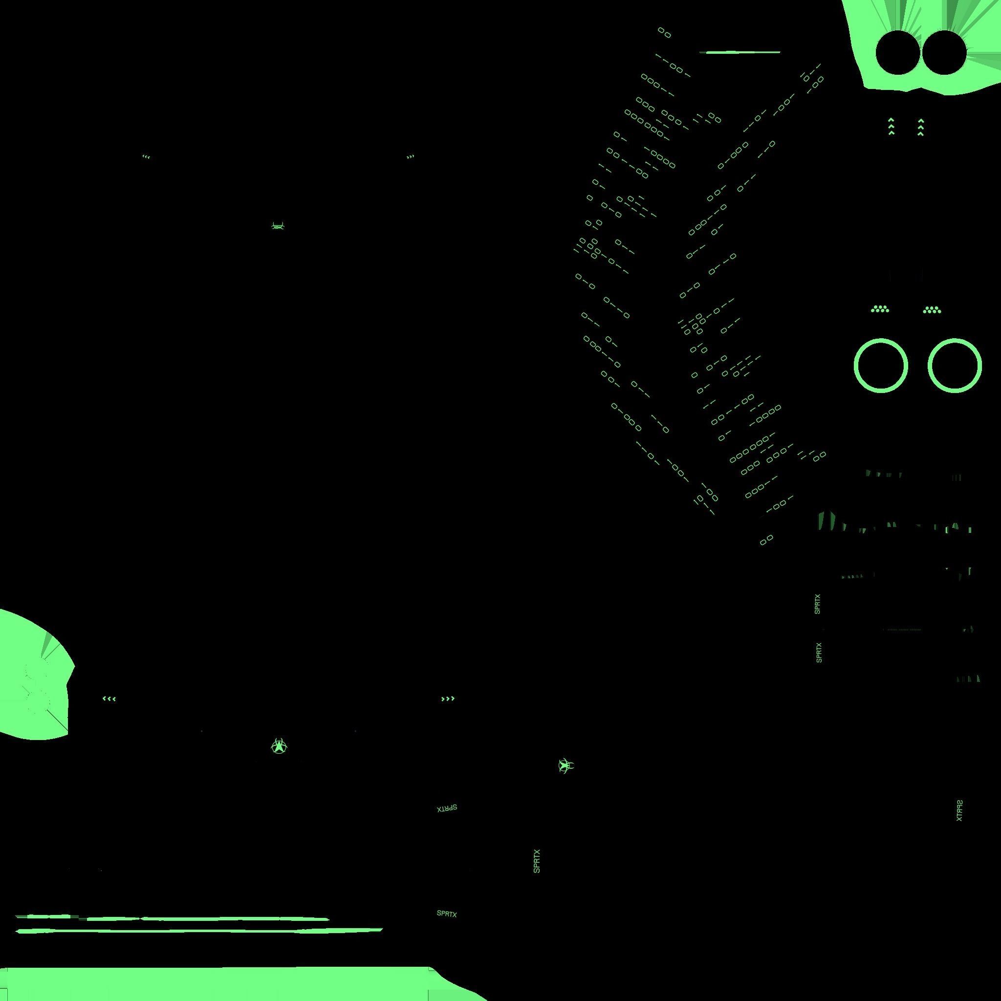 SciFi Spartan Helmet 04 Black Green - Character Design Low-poly 3D model_19