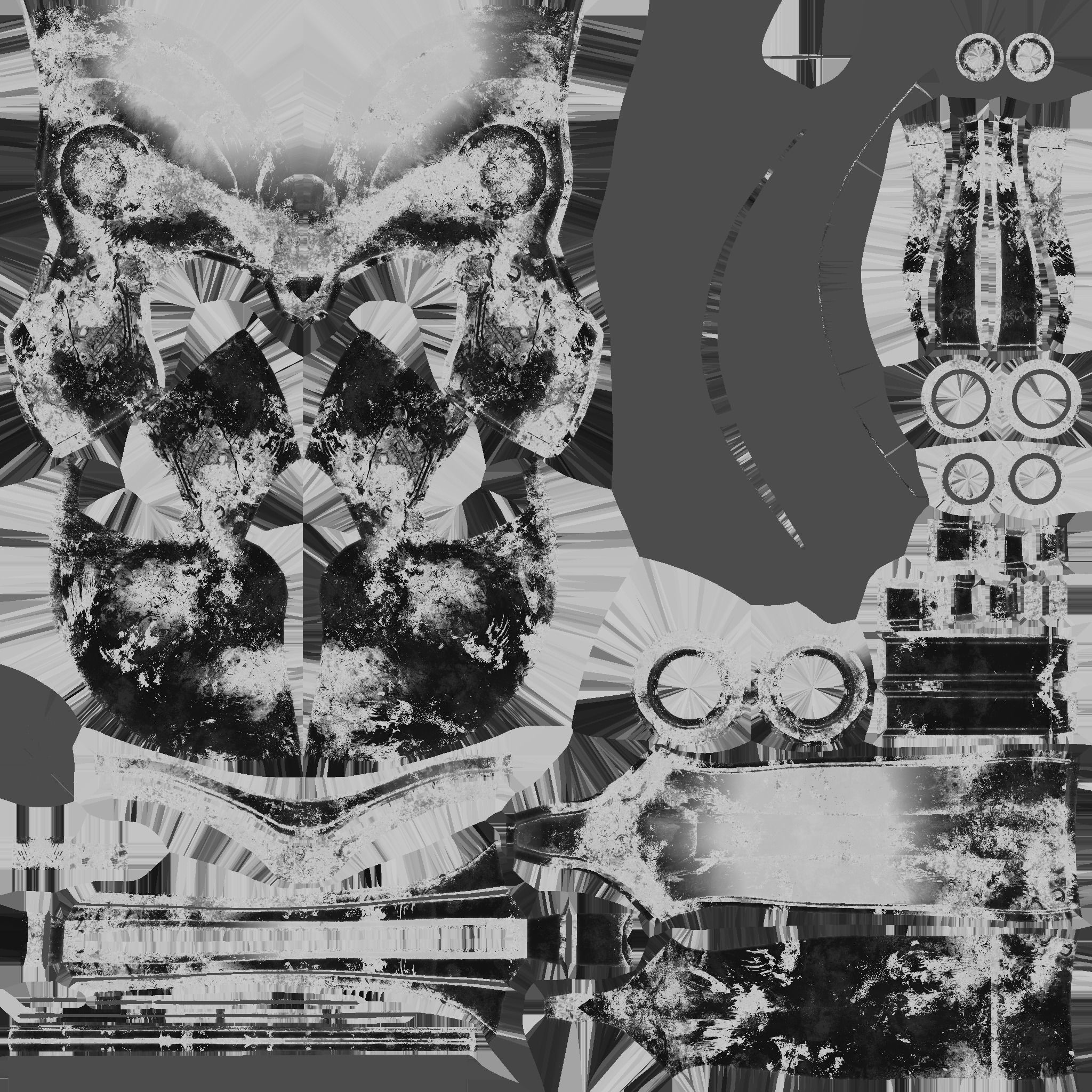 SciFi Spartan Helmet 05 Yellow Security - Character Design Low-poly 3D model_21