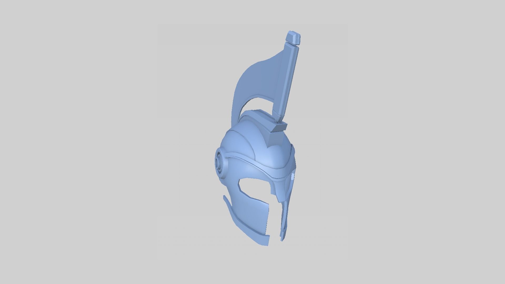 SciFi Spartan Helmet 07 Aluminum - Character Design Low-poly 3D model_8